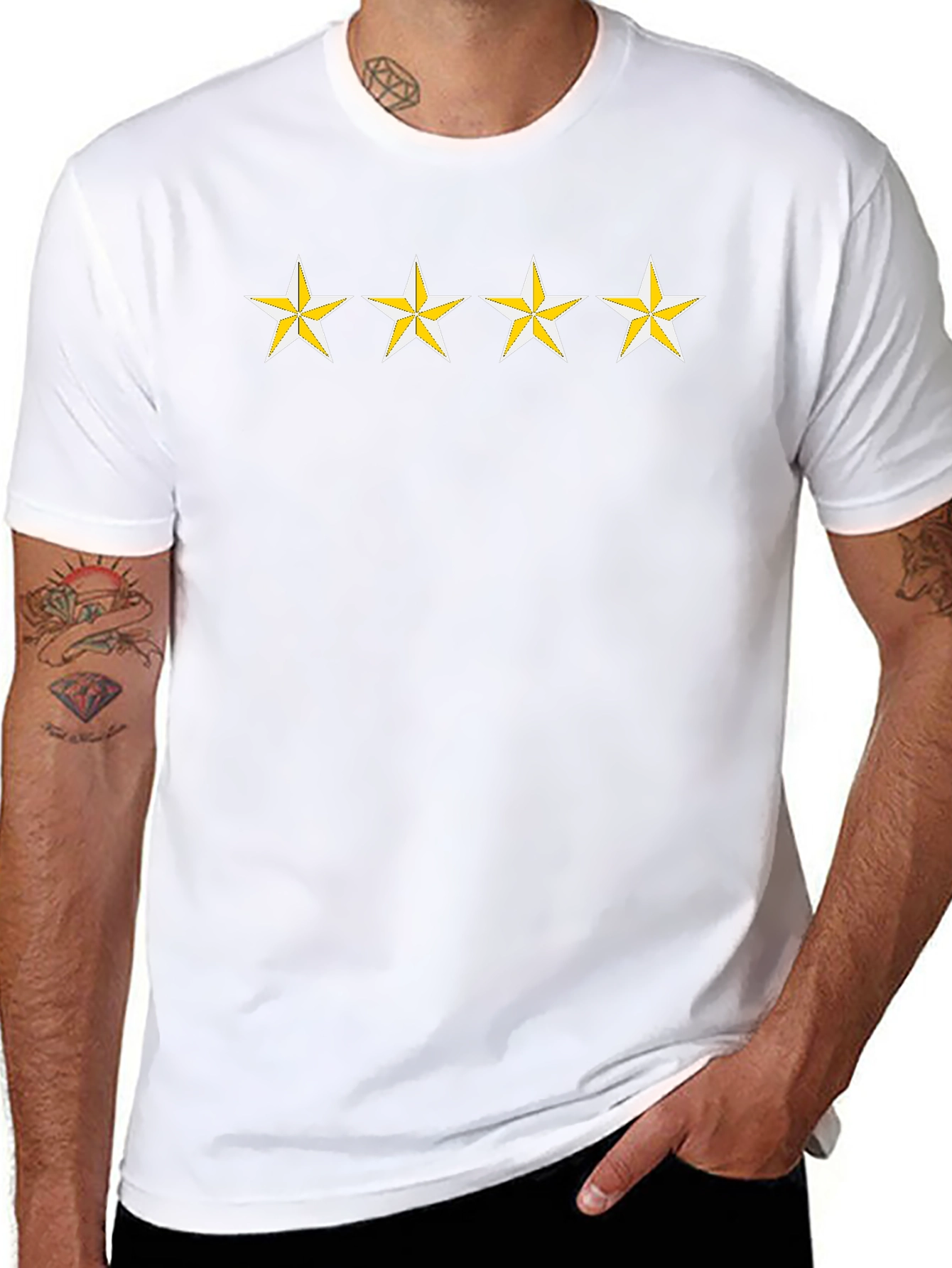 Four Star Tee - Stylish Casual Wear