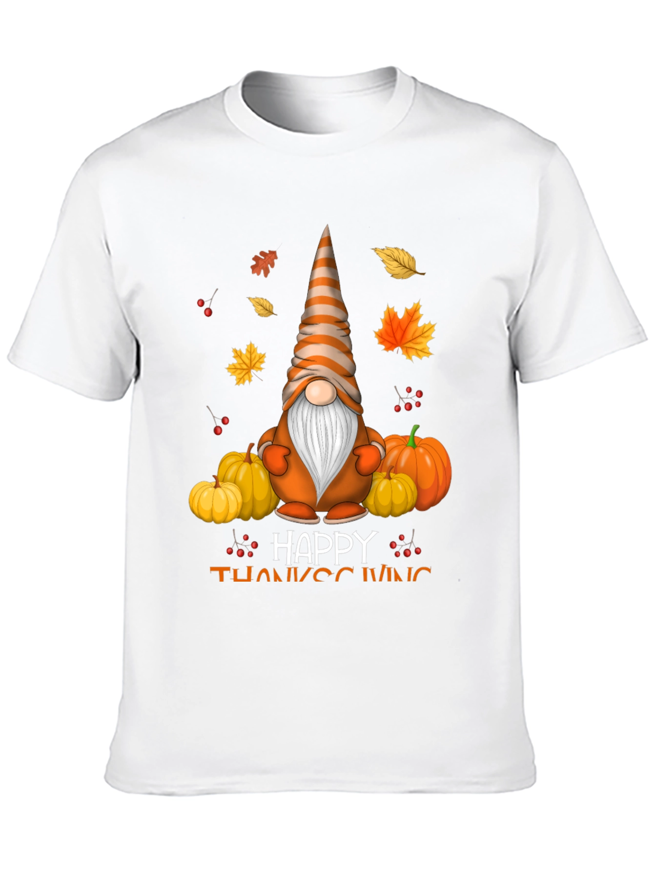 Thanksgiving Gnome T-Shirt - Autumn Holiday Tee