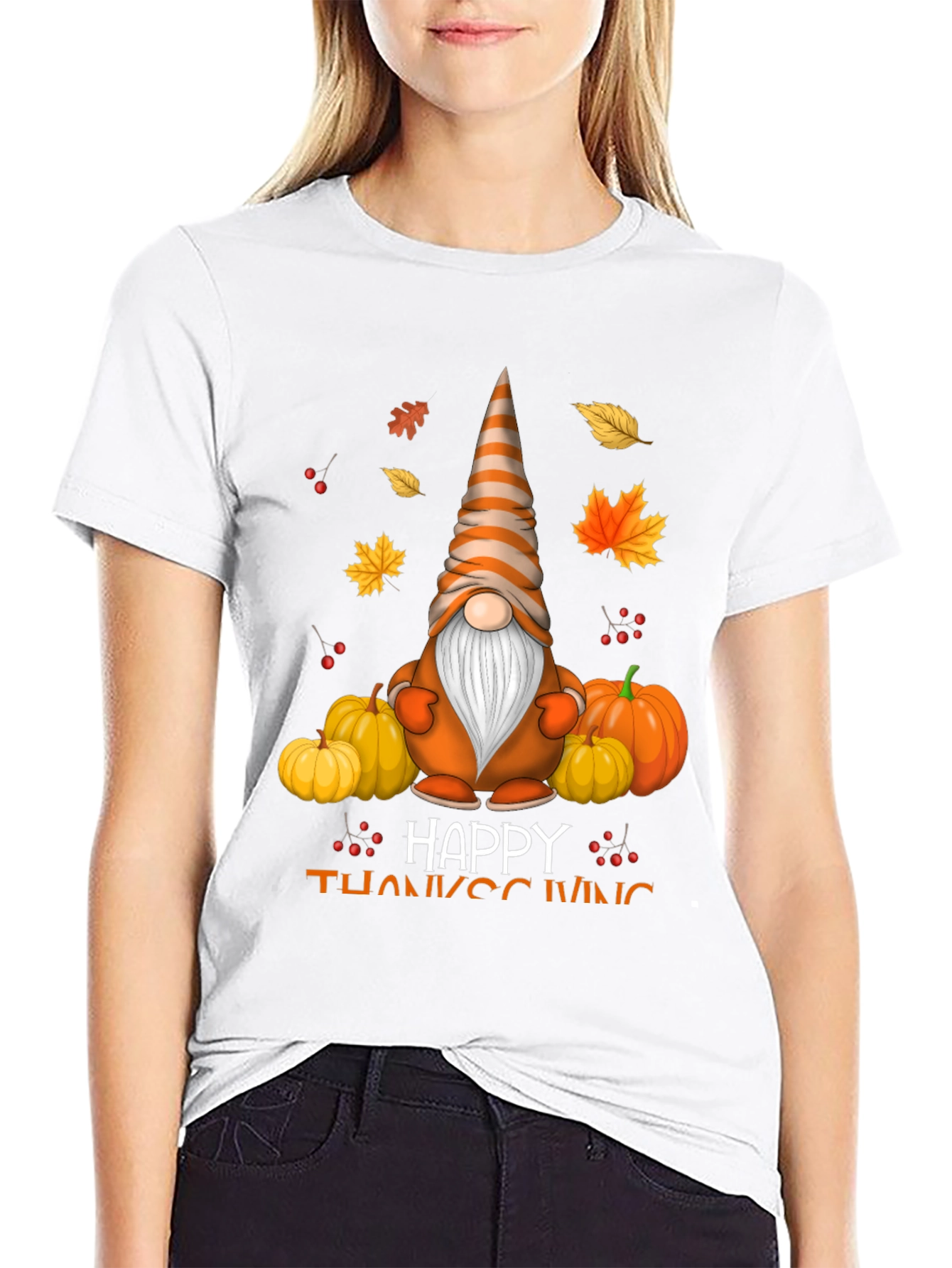 Thanksgiving Gnome T-Shirt - Autumn Holiday Tee