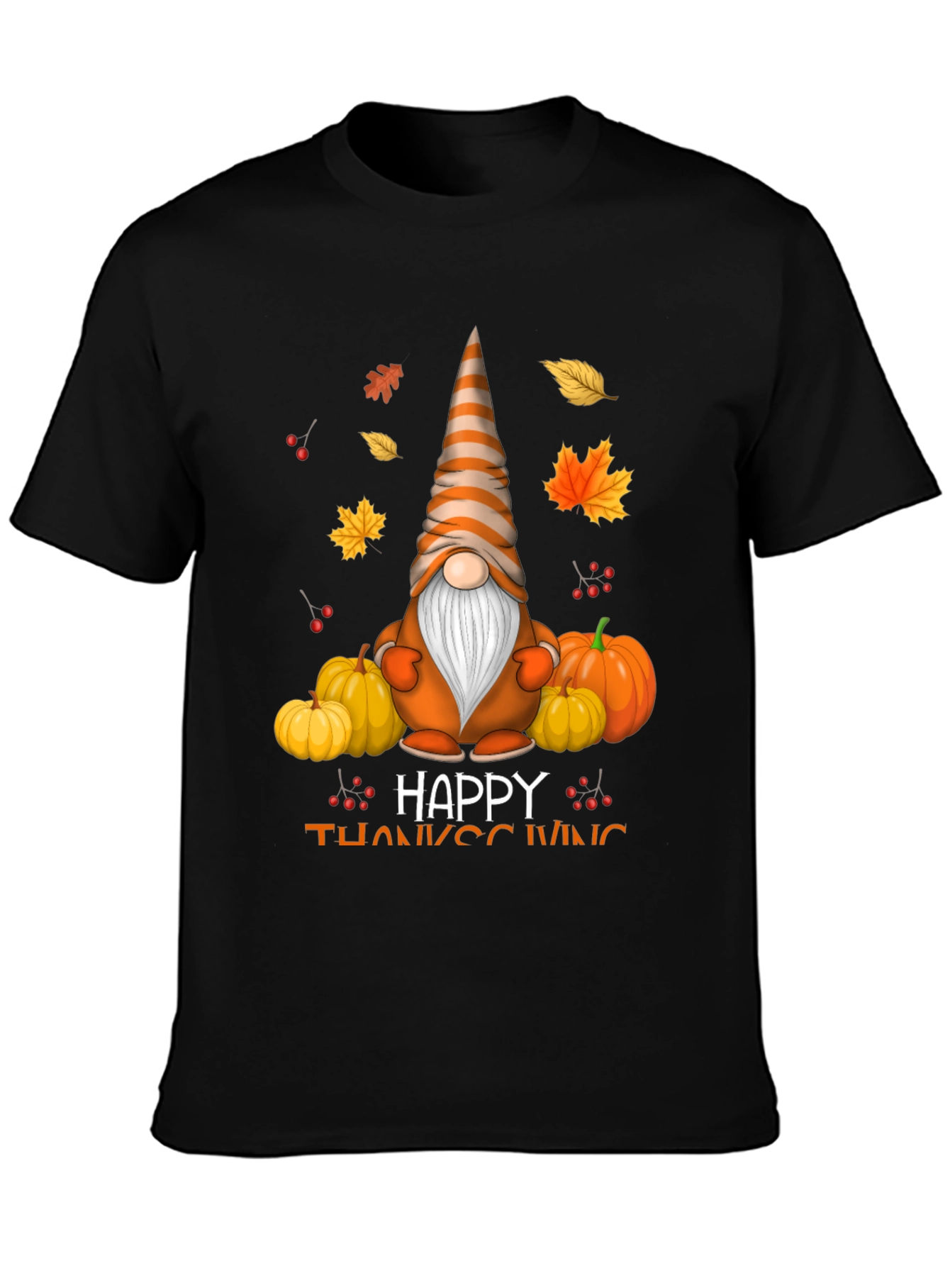 Thanksgiving Gnome T-Shirt - Autumn Holiday Tee