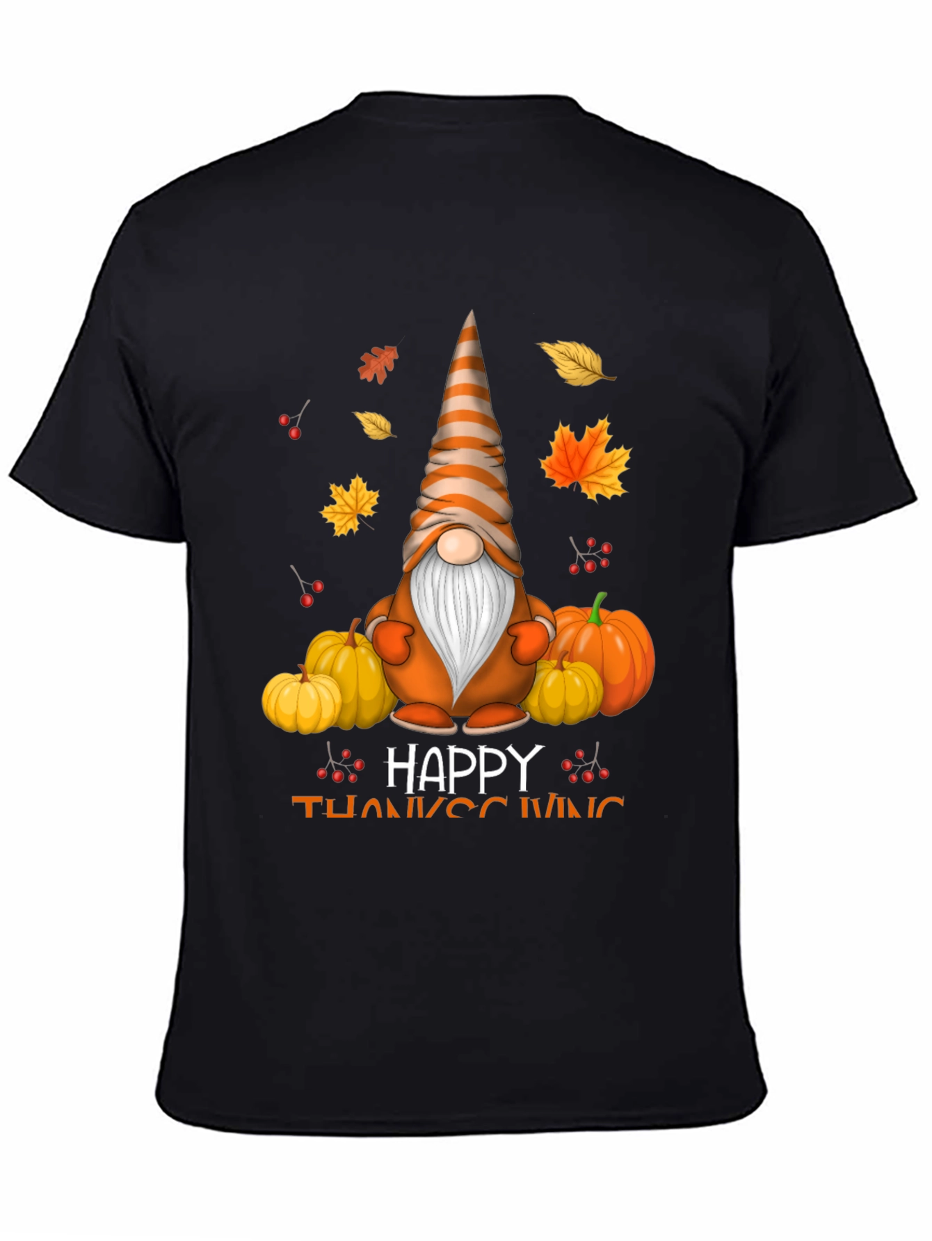 Thanksgiving Gnome T-Shirt - Autumn Holiday Tee