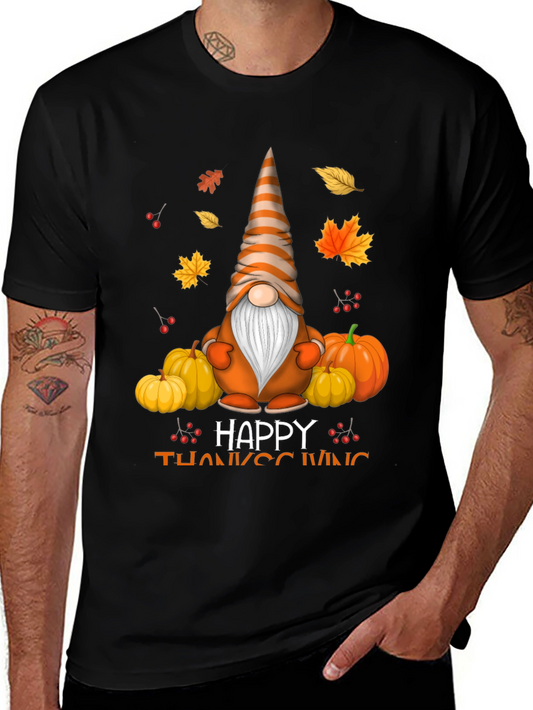 Thanksgiving Gnome T-Shirt - Autumn Holiday Tee