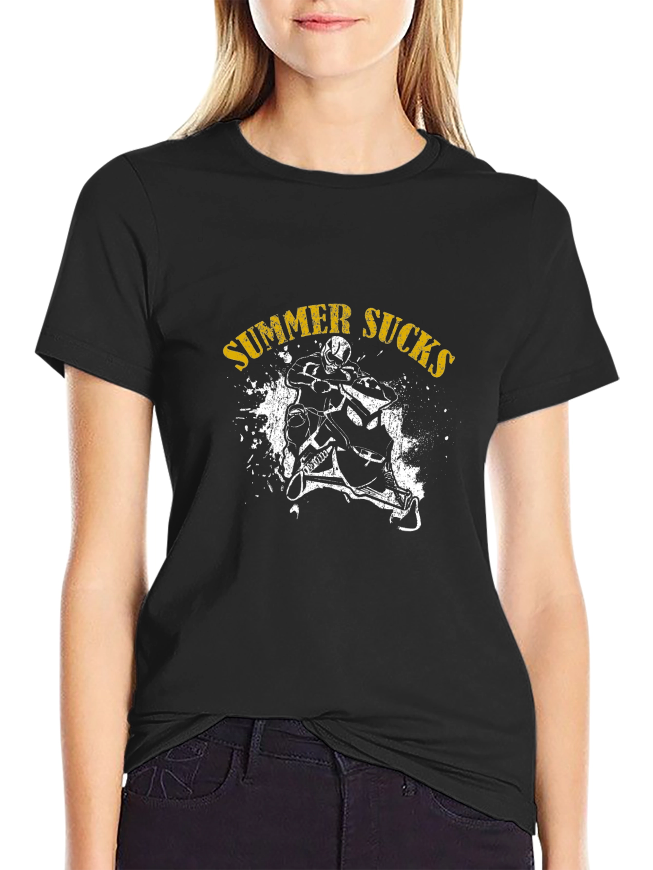Summer Sucks Snowmobile T-Shirt