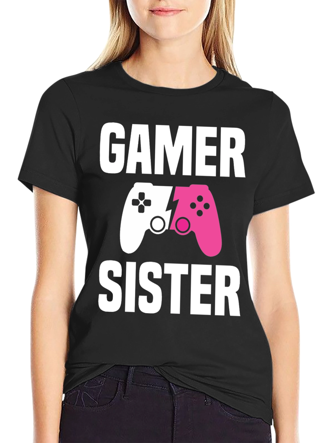 Gamer Sister T-Shirt | Matching Game Controller Tee