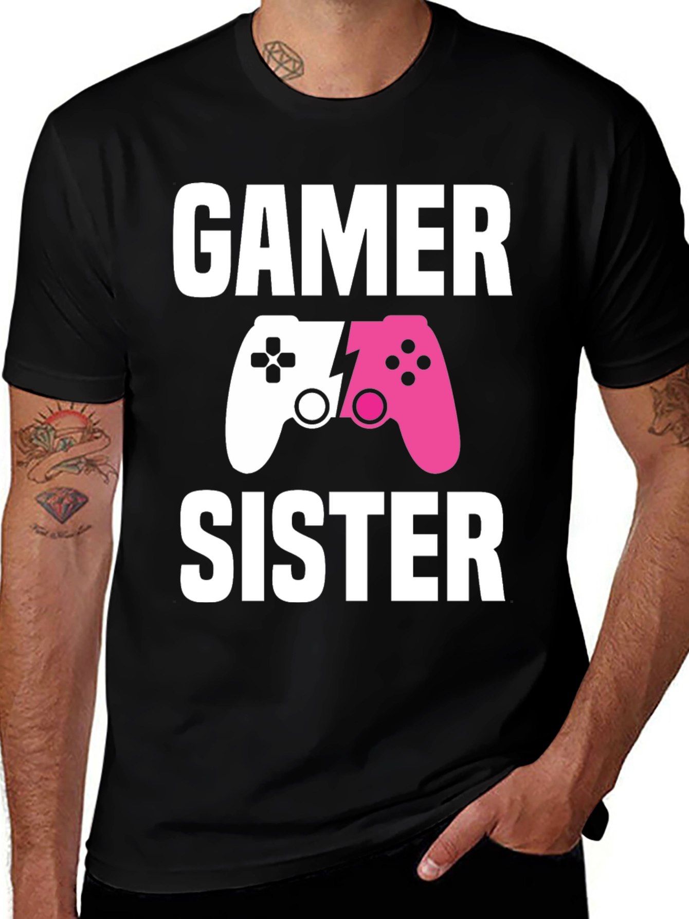 Gamer Sister T-Shirt | Matching Game Controller Tee