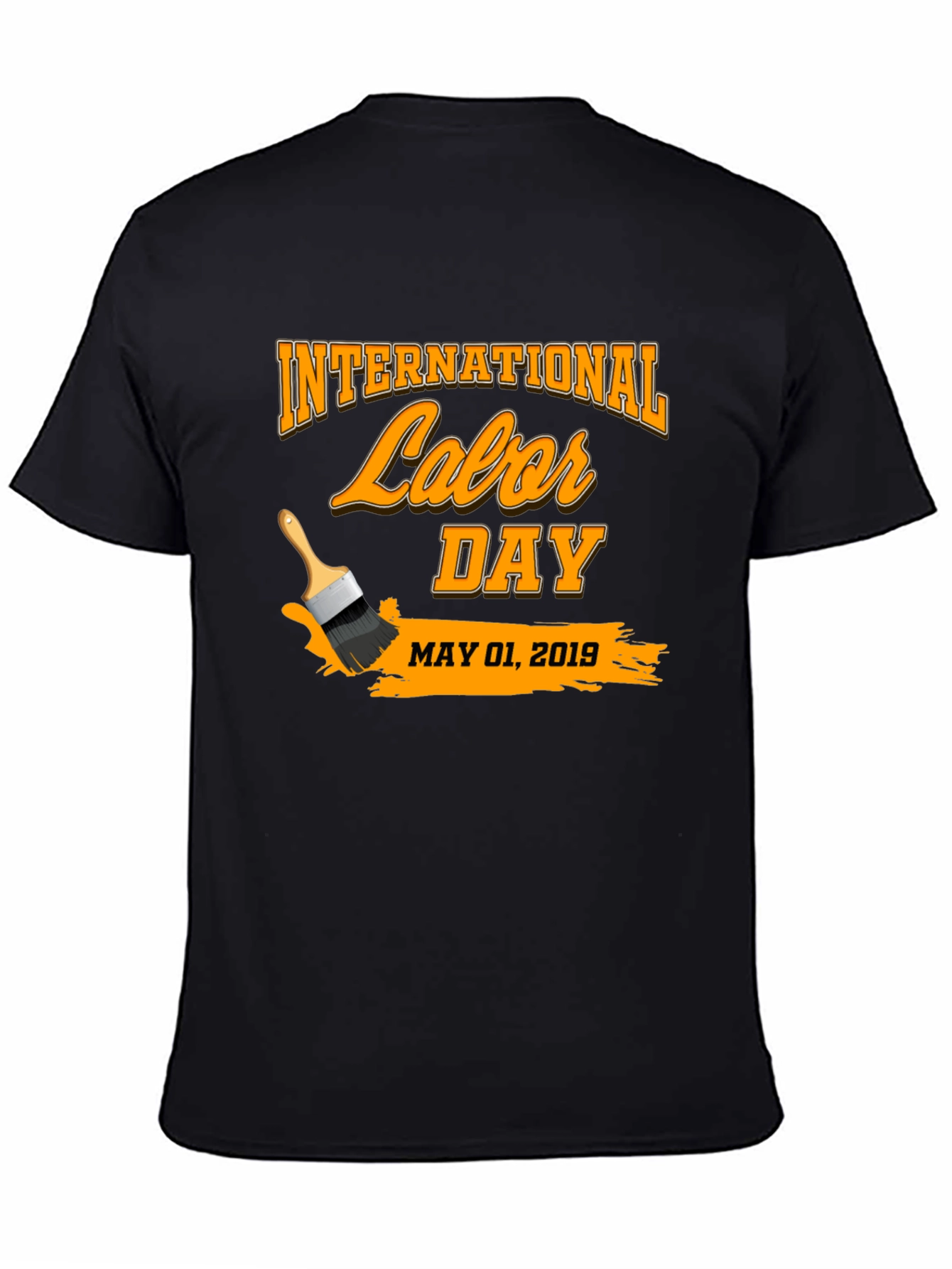 International Labor Day Black T-Shirt