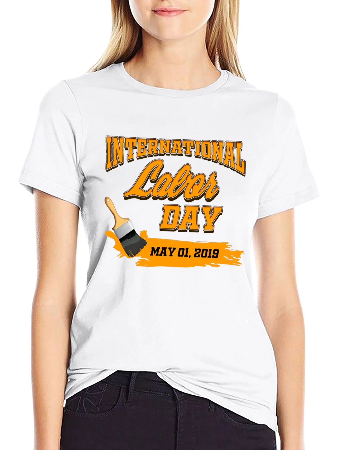 International Labor Day Black T-Shirt