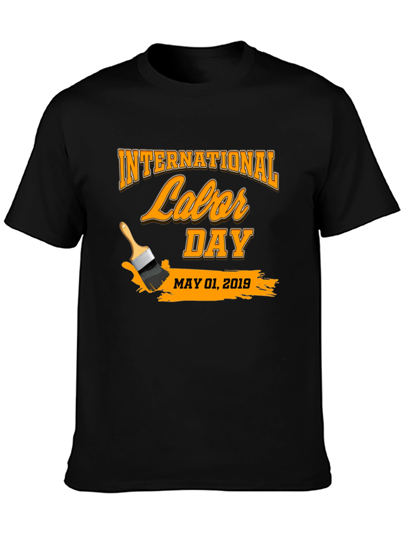 International Labor Day Black T-Shirt