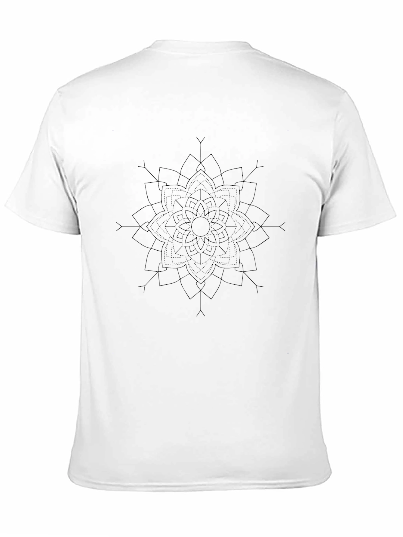 Black Mandala Graphic Tee - Modern Casual Style