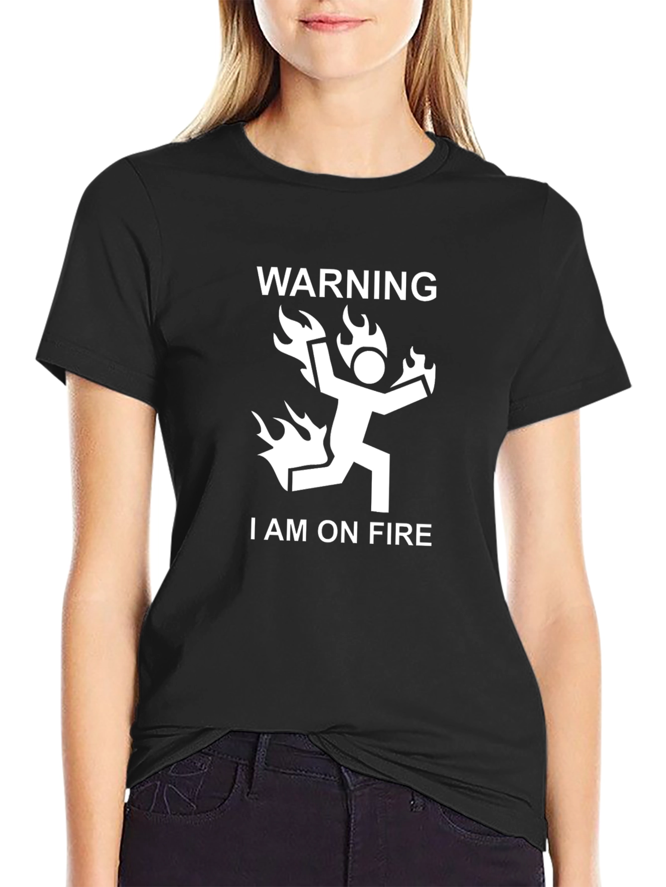 Warning I Am On Fire Graphic T-Shirt