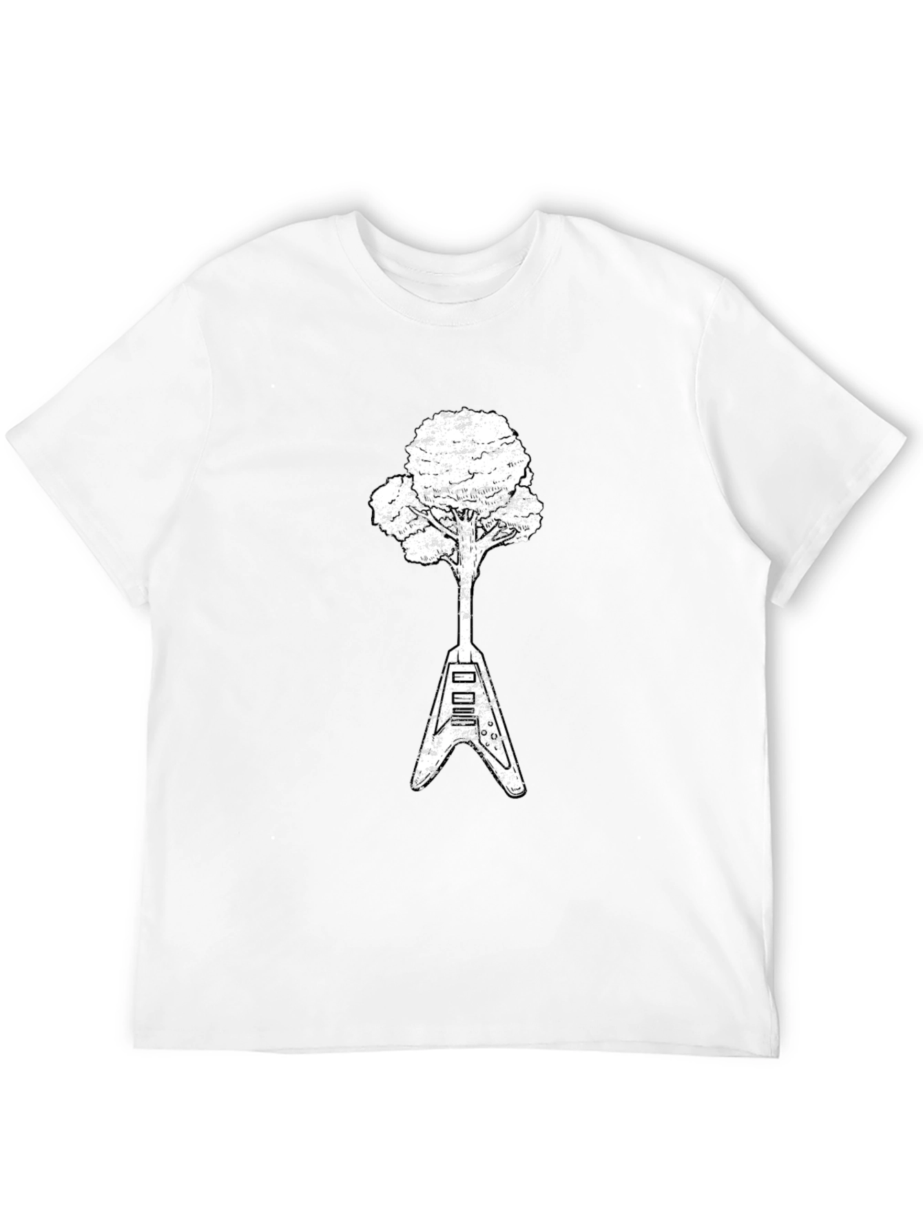 Guitar Tree Graphic Tee - Nature Meets Music
