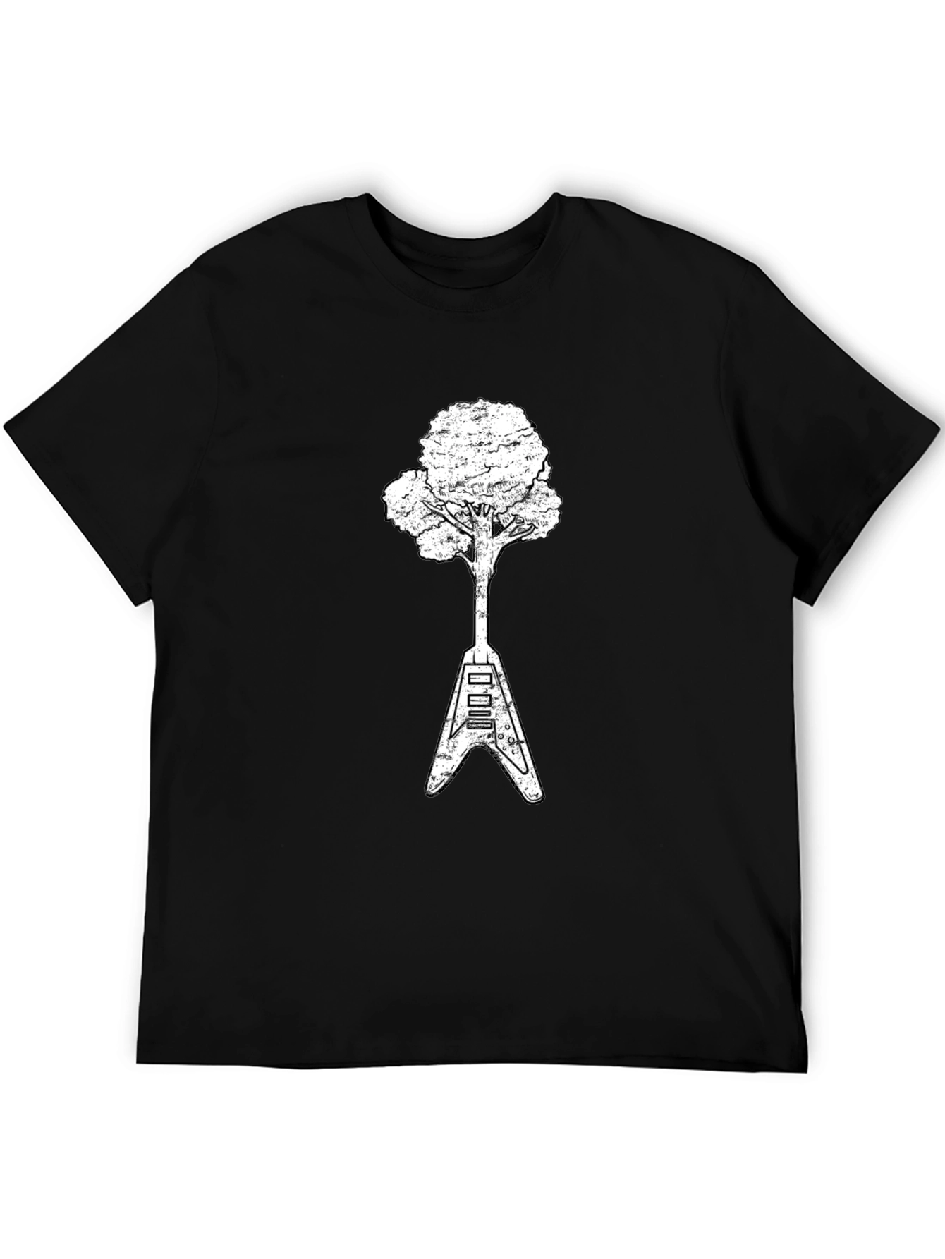Guitar Tree Graphic Tee - Nature Meets Music