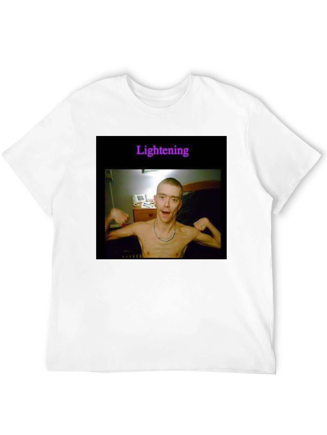 Novelty Graphic Tee - Lightening Design