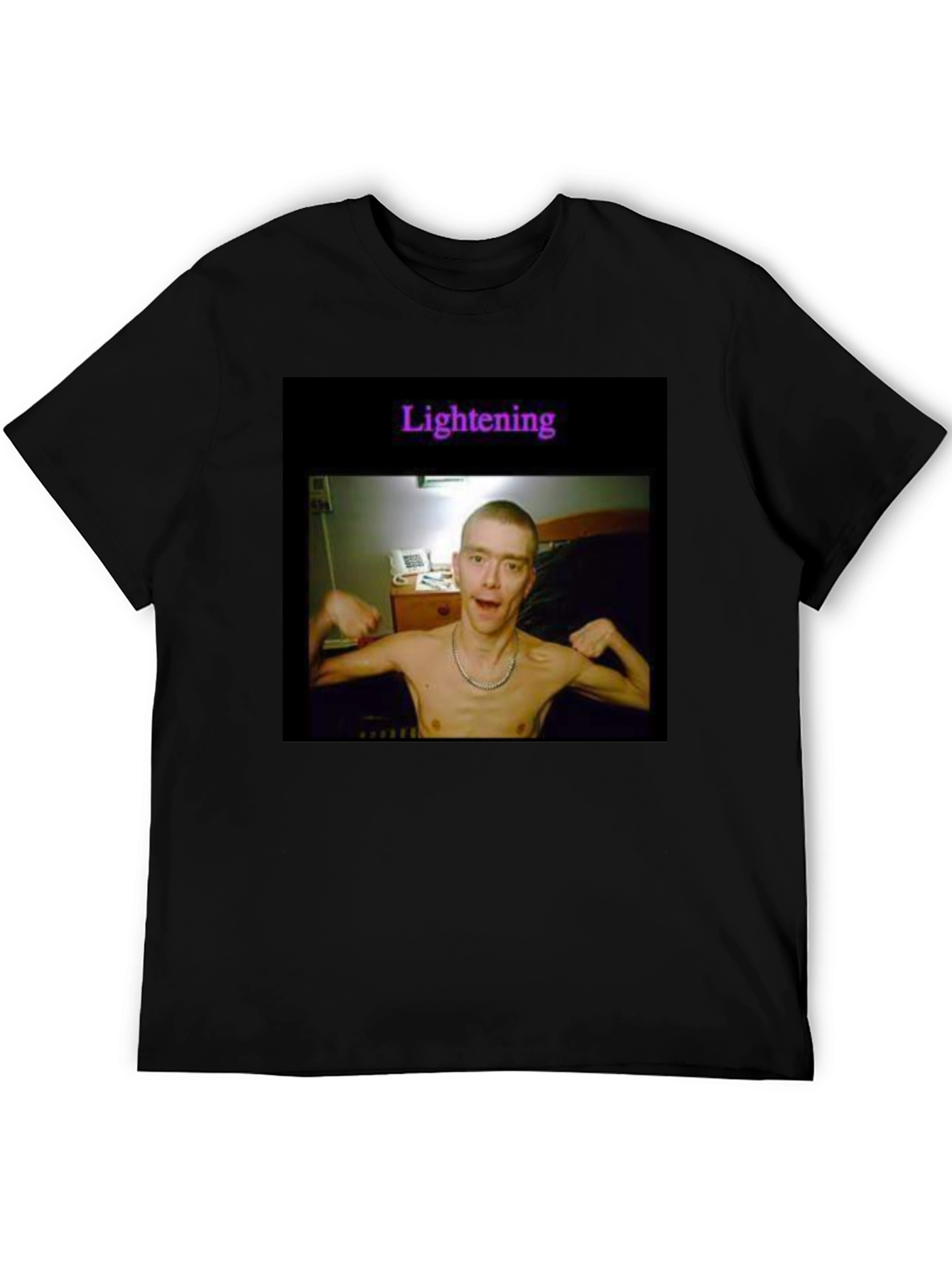 Novelty Graphic Tee - Lightening Design