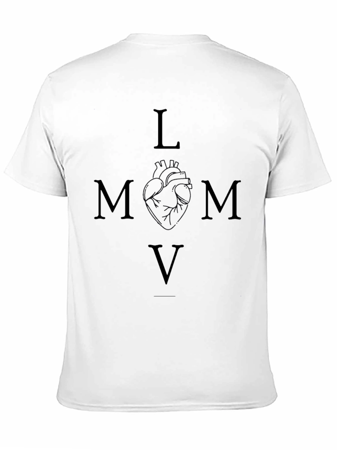 LVMV Heart Graphic Black T-Shirt