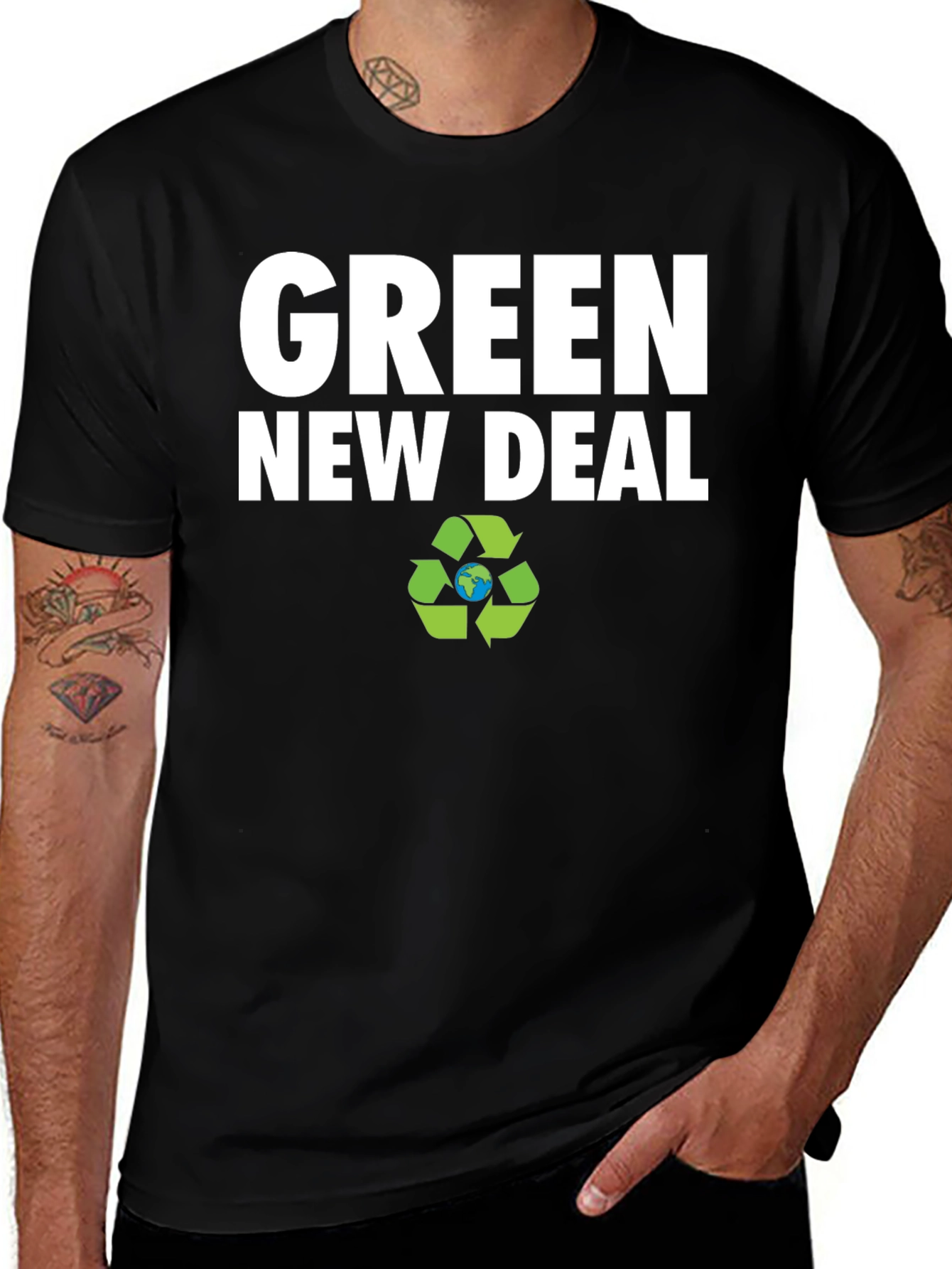 Green New Deal Graphic Tee - Eco-Friendly Shirt