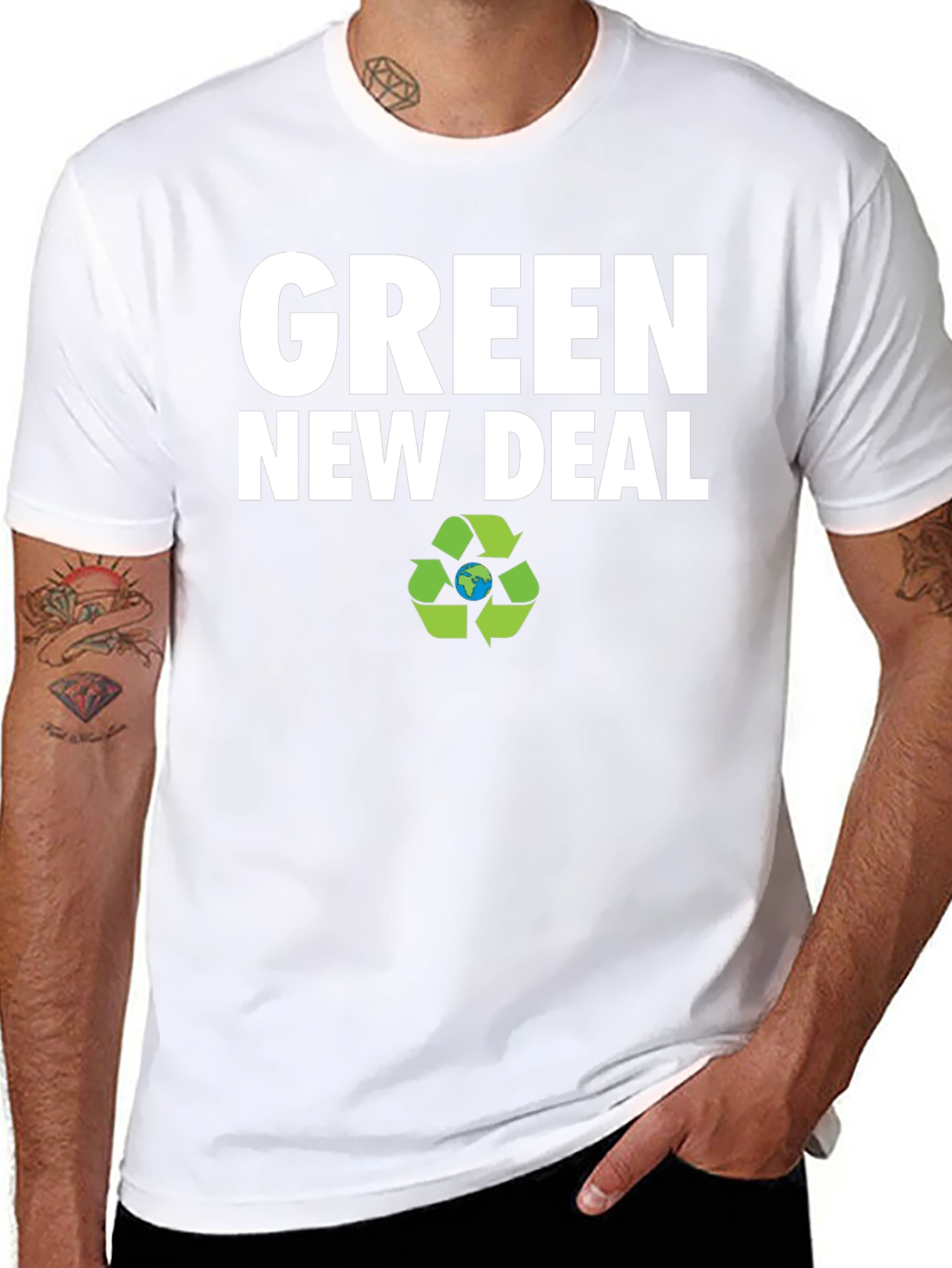 Green New Deal Graphic Tee - Eco-Friendly Shirt