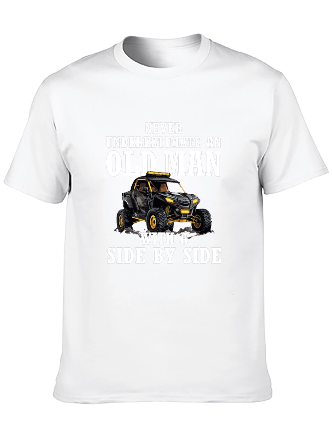 Old Man Side by Side T-Shirt - Black