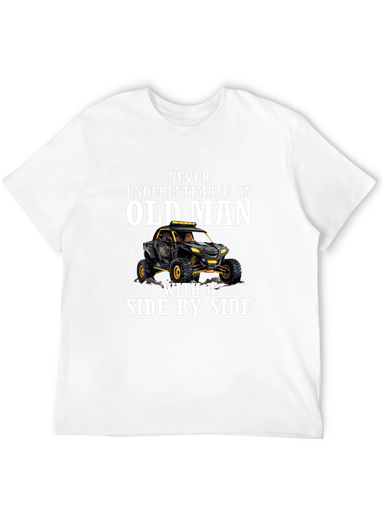 Old Man Side by Side T-Shirt - Black