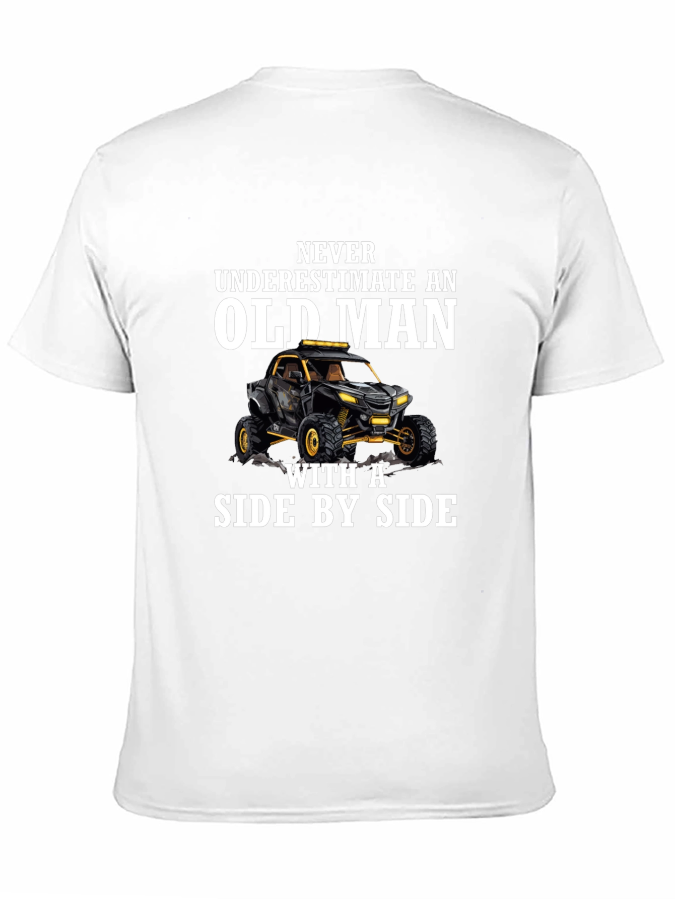 Old Man Side by Side T-Shirt - Black