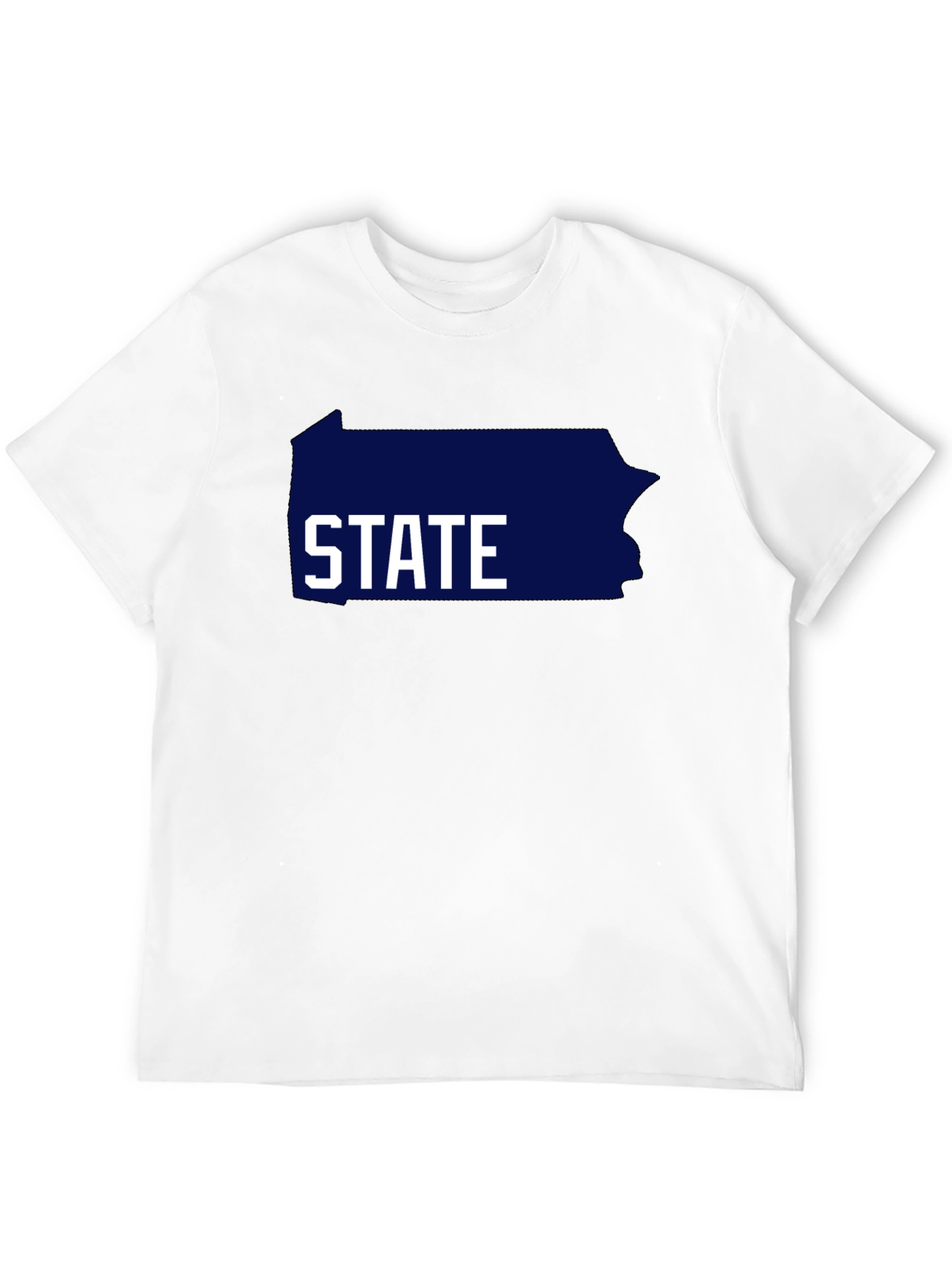 Pennsylvania State Graphic Tee - Black Cotton T-Shirt
