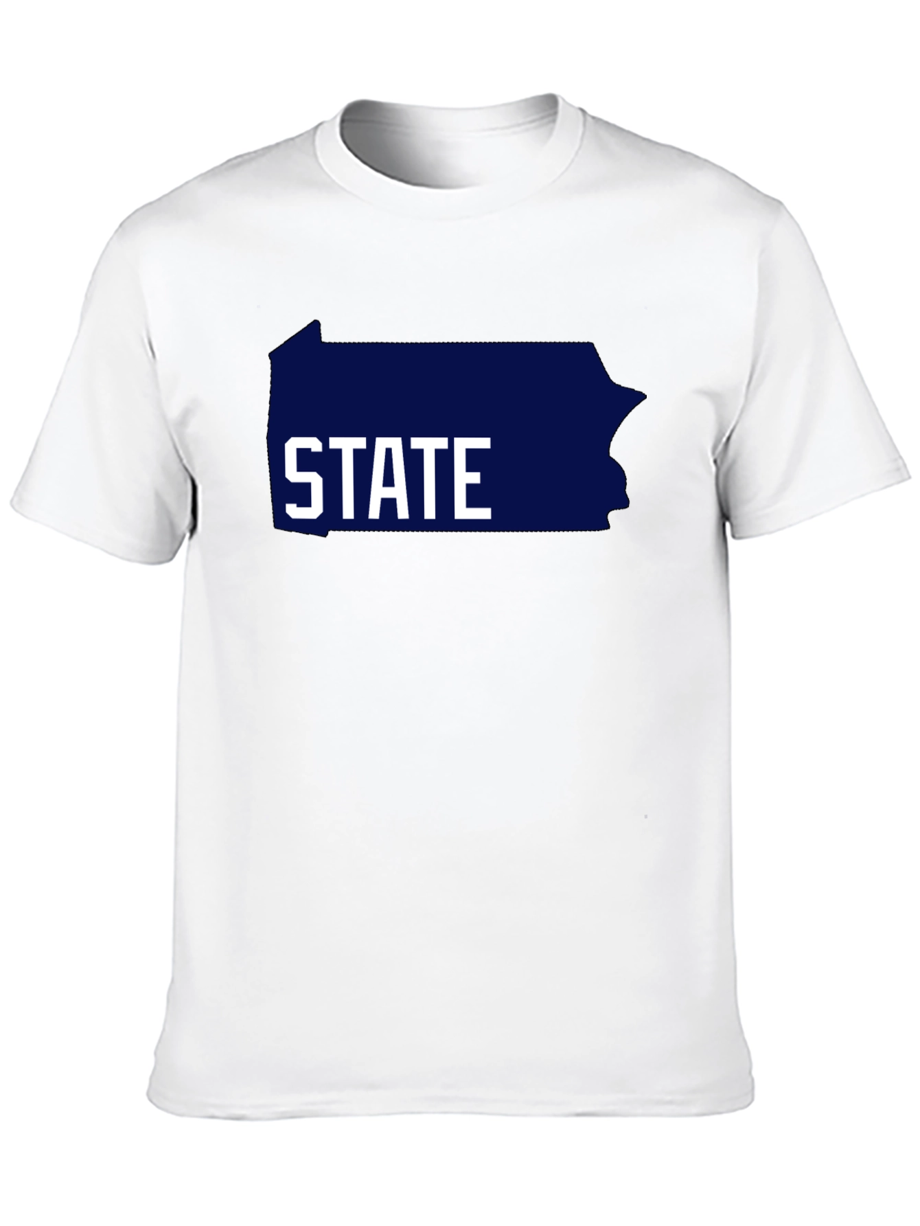 Pennsylvania State Graphic Tee - Black Cotton T-Shirt