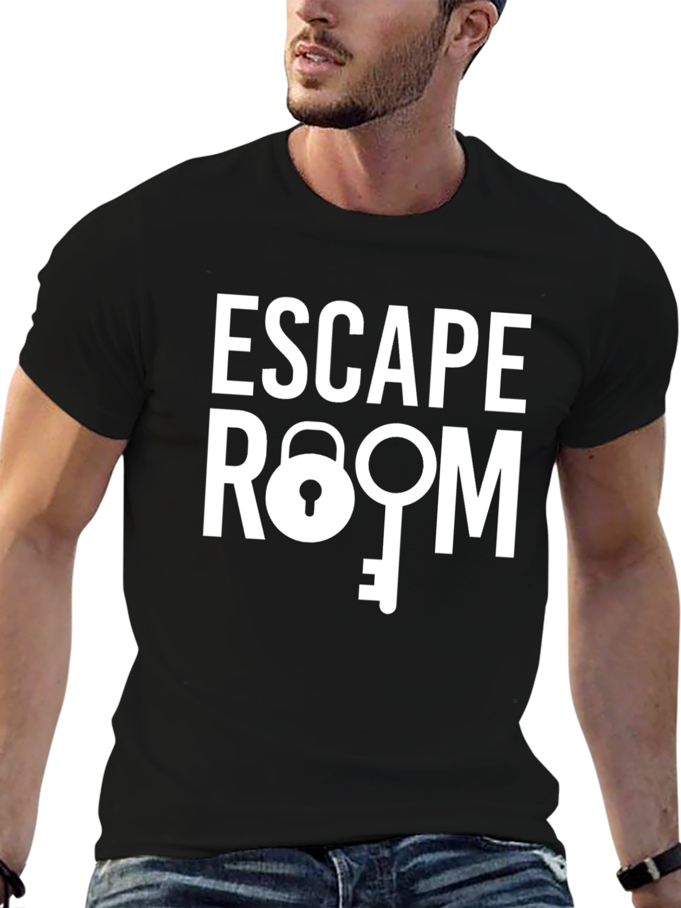 Escape Room Graphic Tee - Lock and Key Design