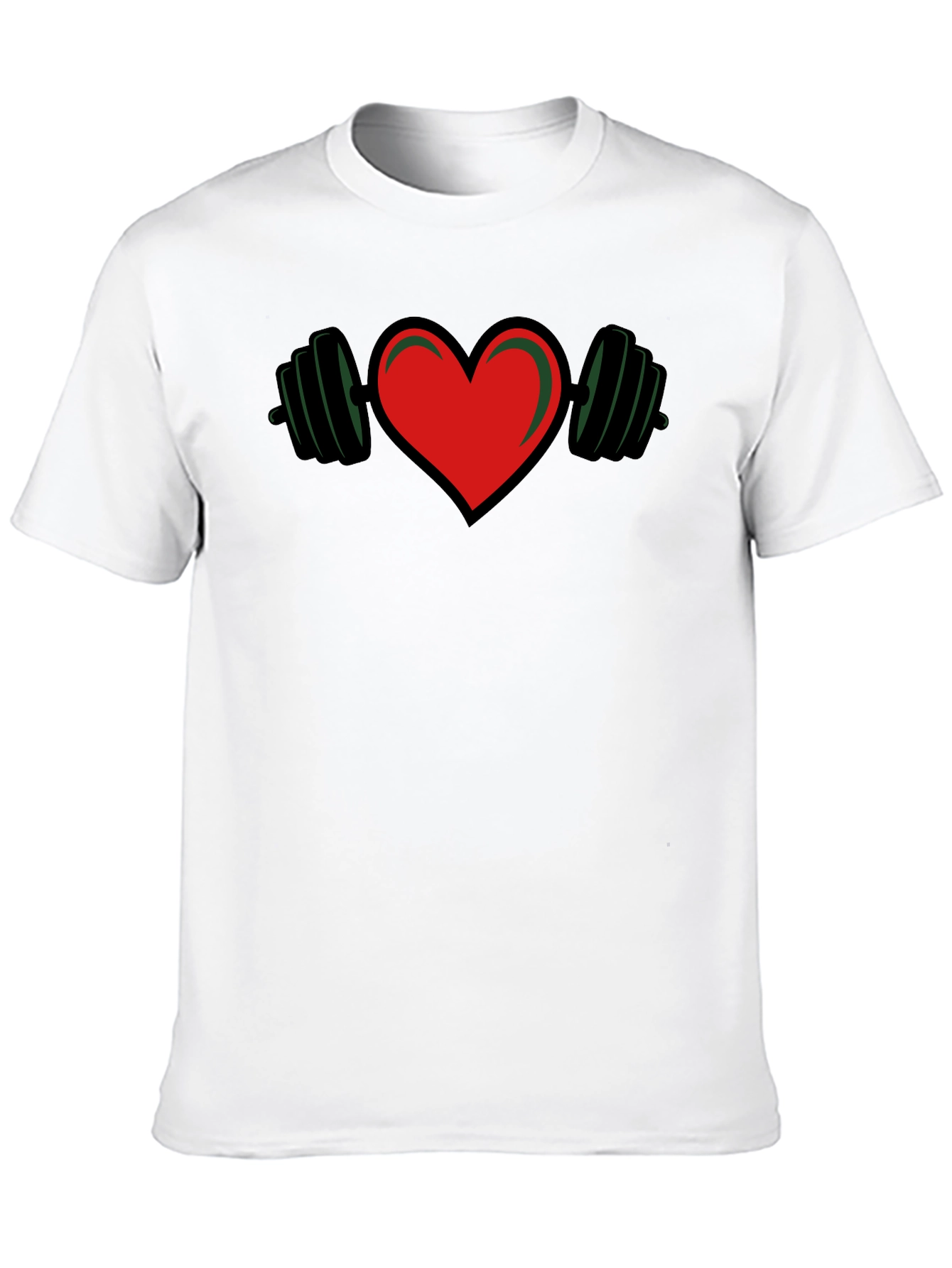 Weightlifting Heart T-Shirt - Fitness Love Tee