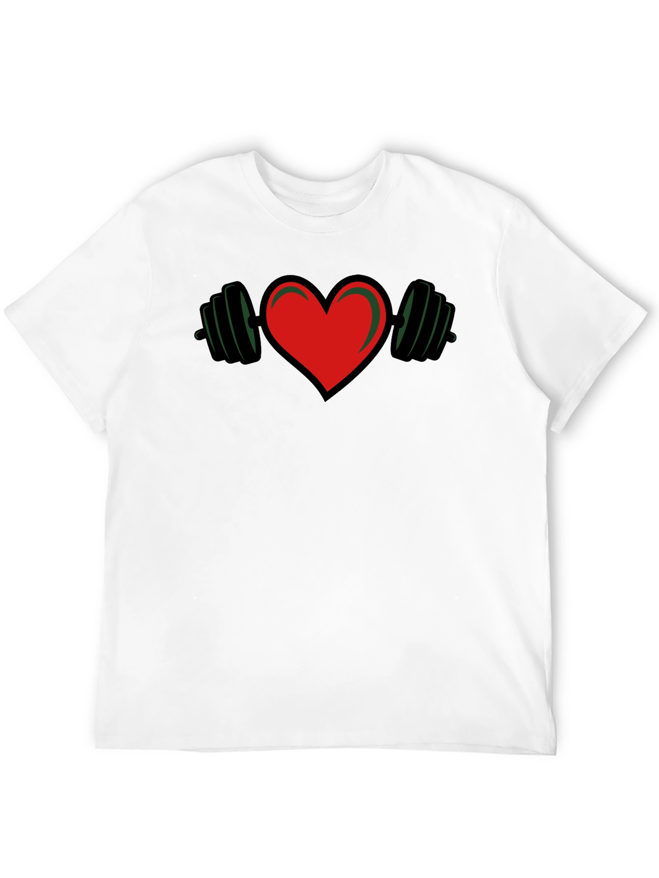 Weightlifting Heart T-Shirt - Fitness Love Tee