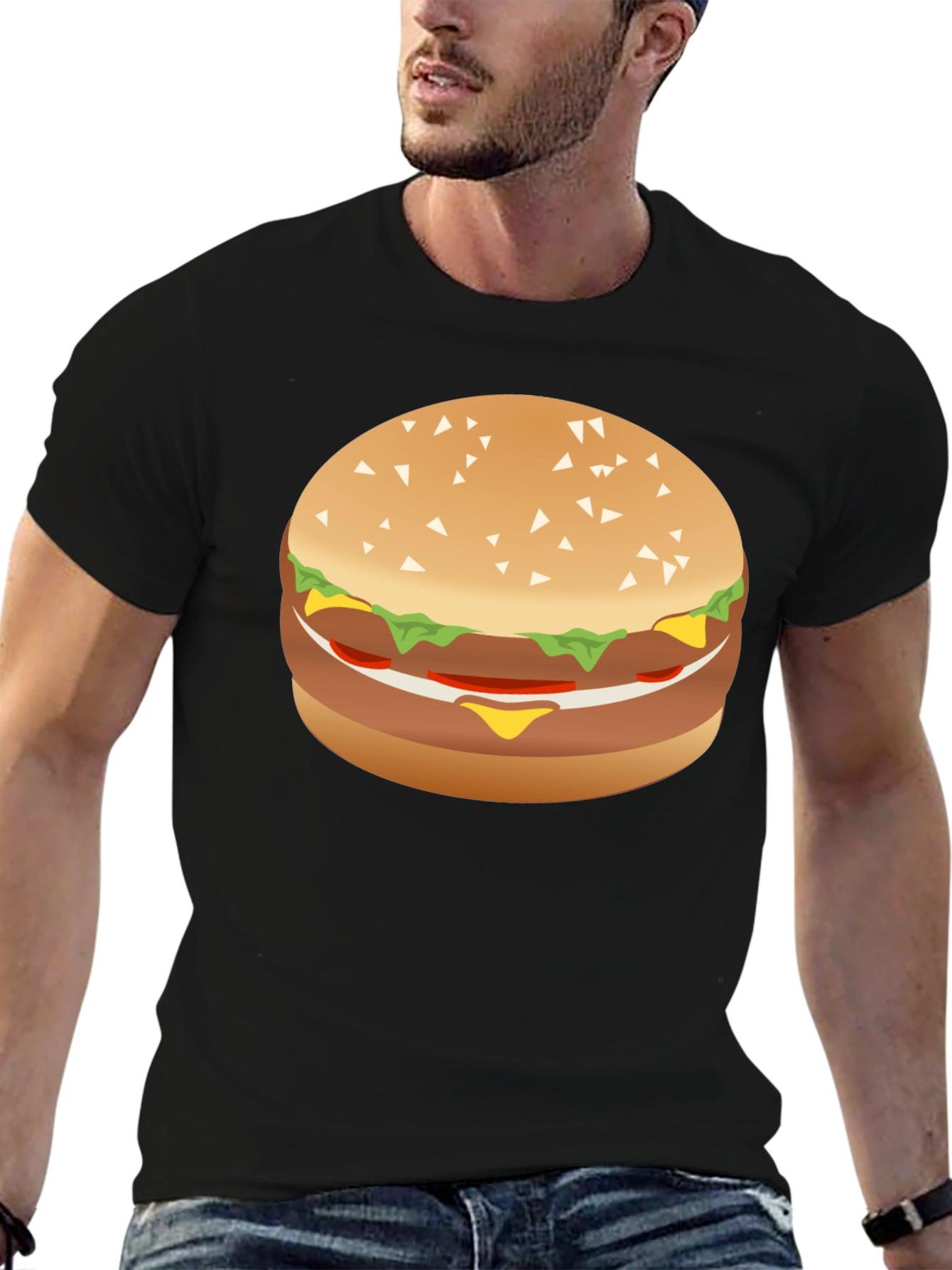 Burger Graphic Tee - Foodie T-Shirt
