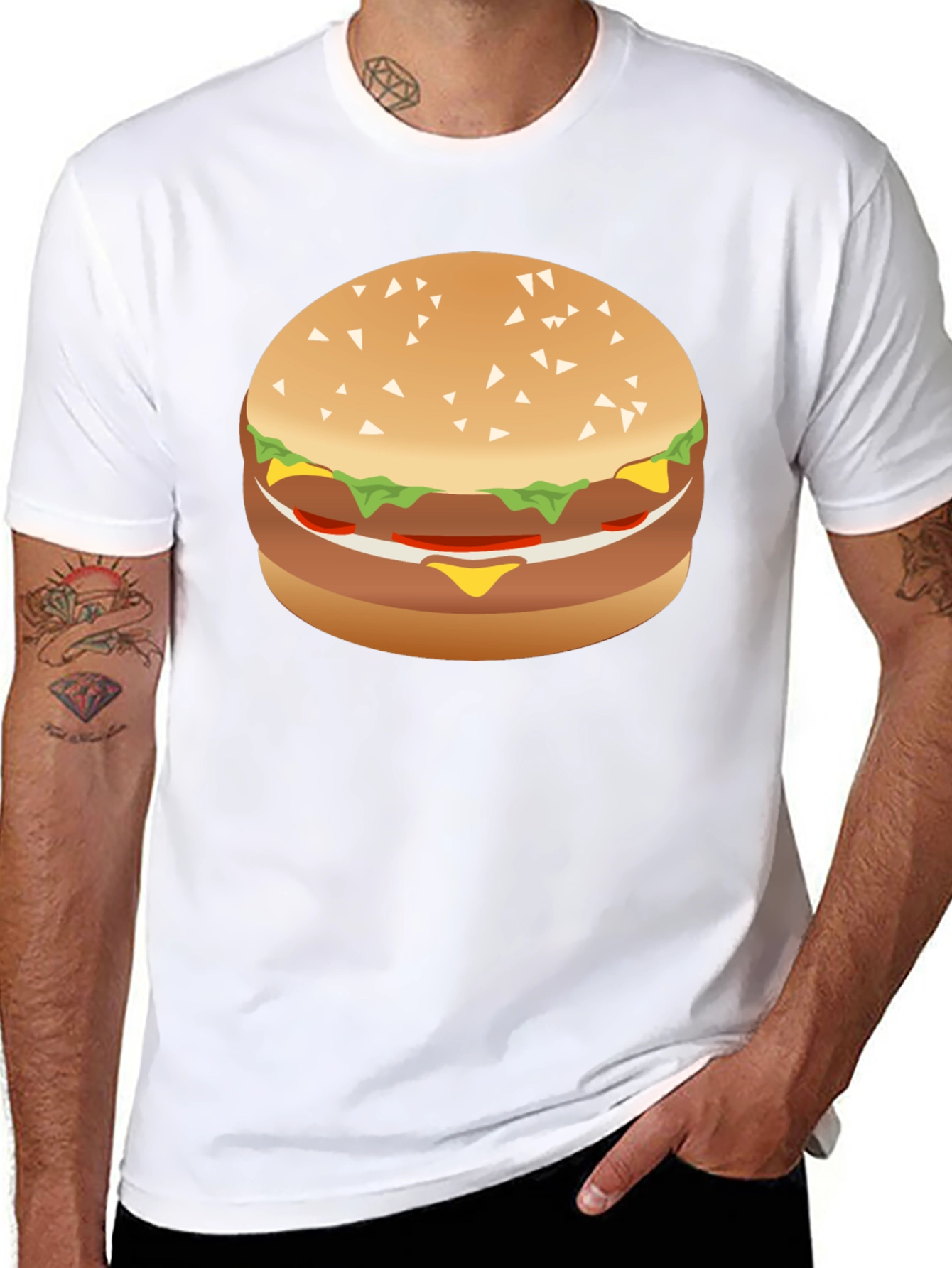 Burger Graphic Tee - Foodie T-Shirt