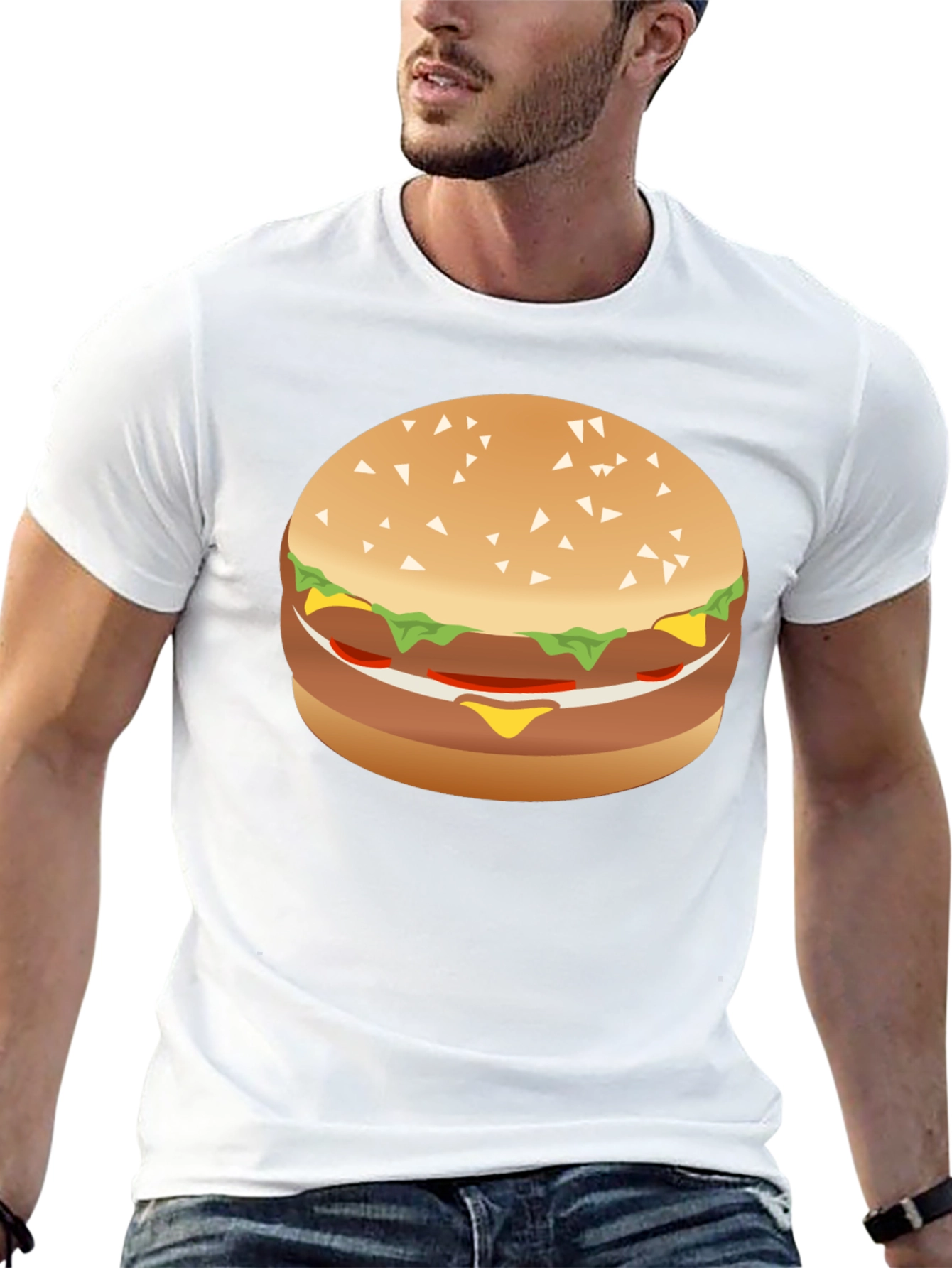 Burger Graphic Tee - Foodie T-Shirt