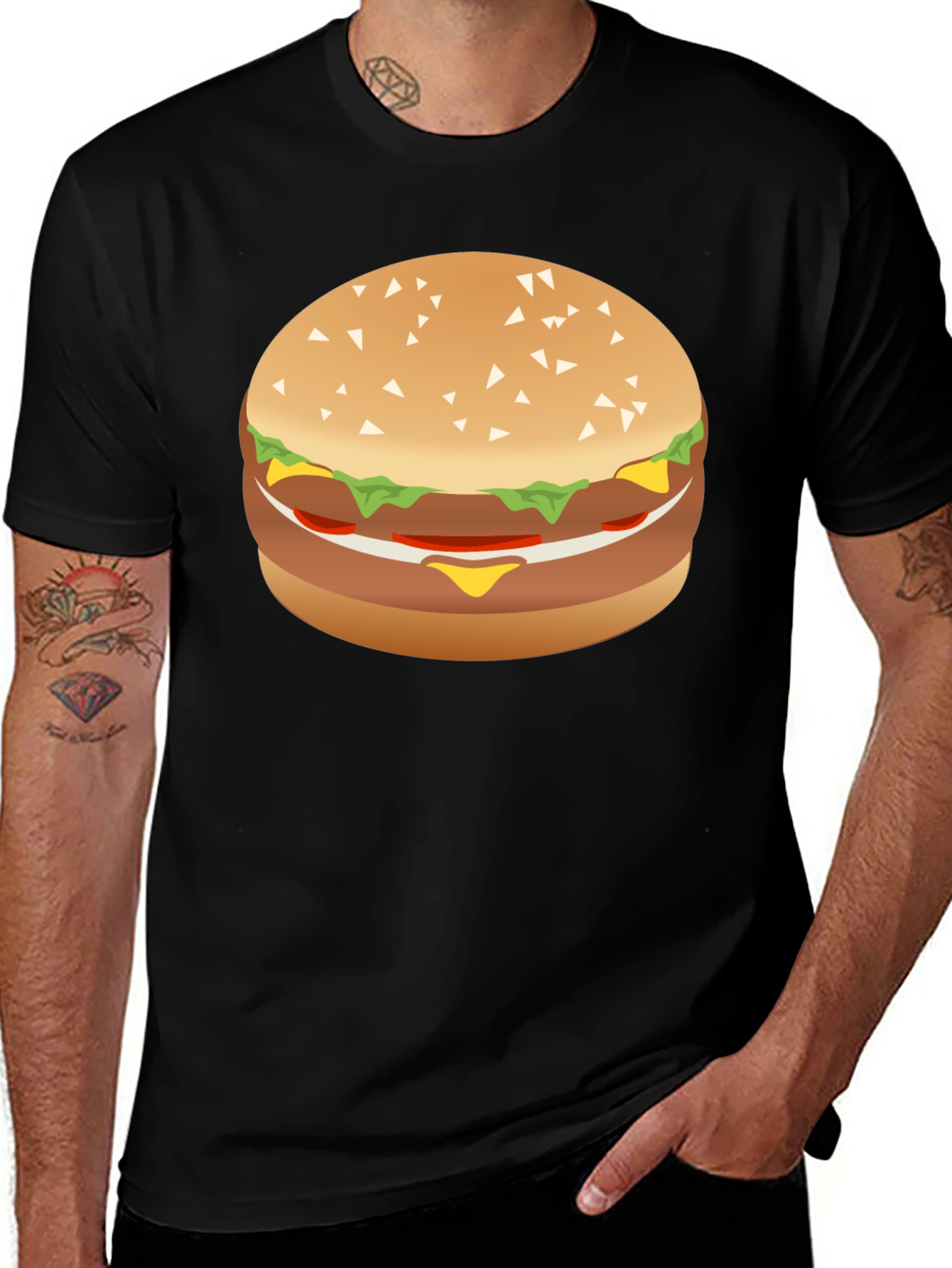 Burger Graphic Tee - Foodie T-Shirt