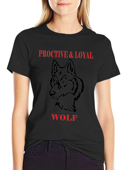 Proactive & Loyal Wolf Graphic T-Shirt