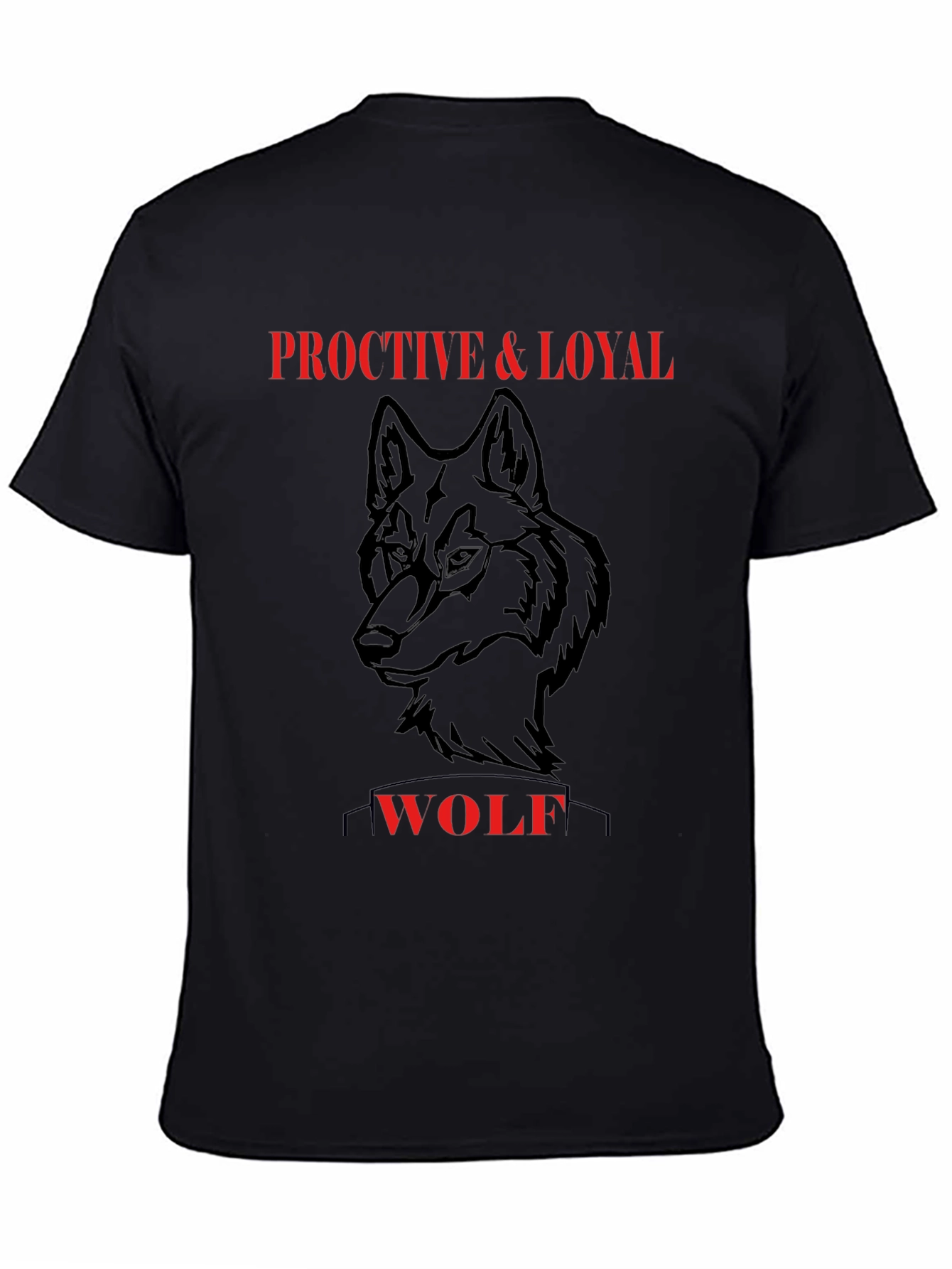 Proactive & Loyal Wolf Graphic T-Shirt