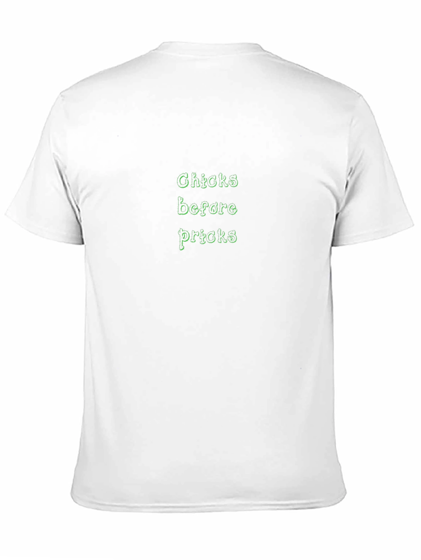Chicks Before Pricks Graphic T-Shirt - Black