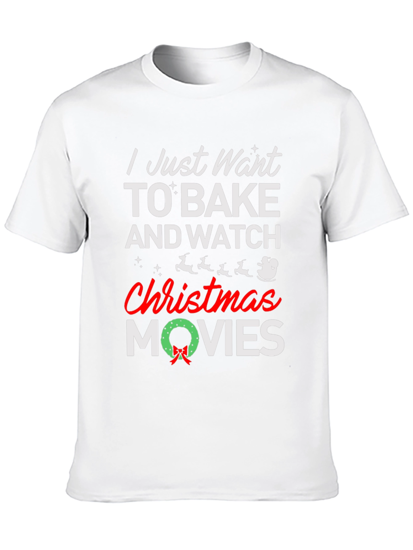 Bake and Watch Christmas Movies T-Shirt