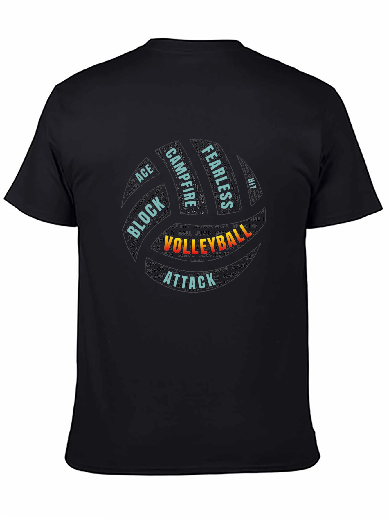 Volleyball Word Art T-Shirt