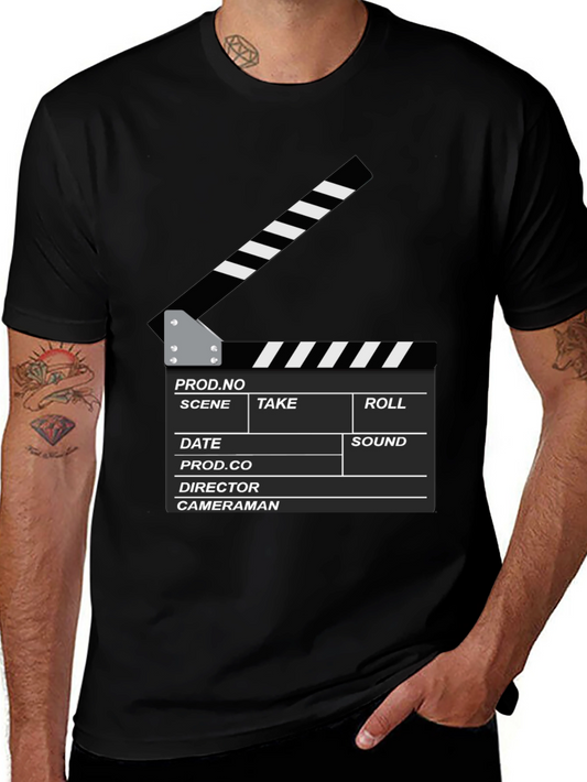 Film Slate Graphic T-Shirt - Movie Lover Tee