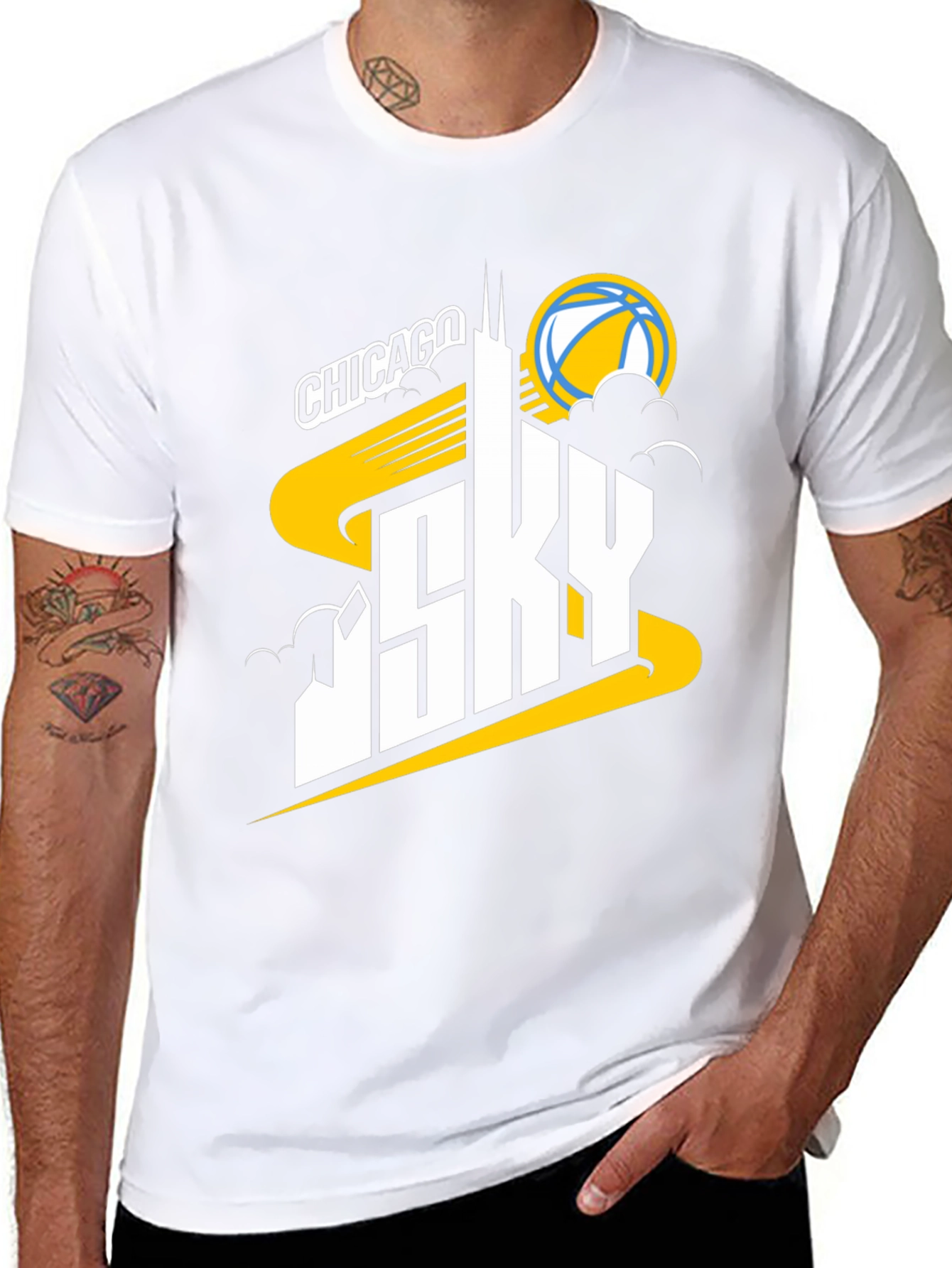 Chicago Sky Basketball Graphic T-Shirt
