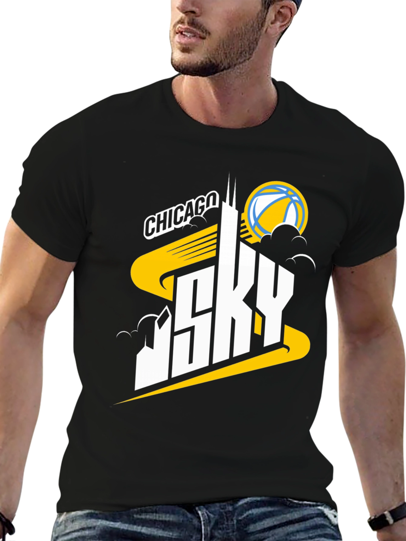 Chicago Sky Basketball Graphic T-Shirt