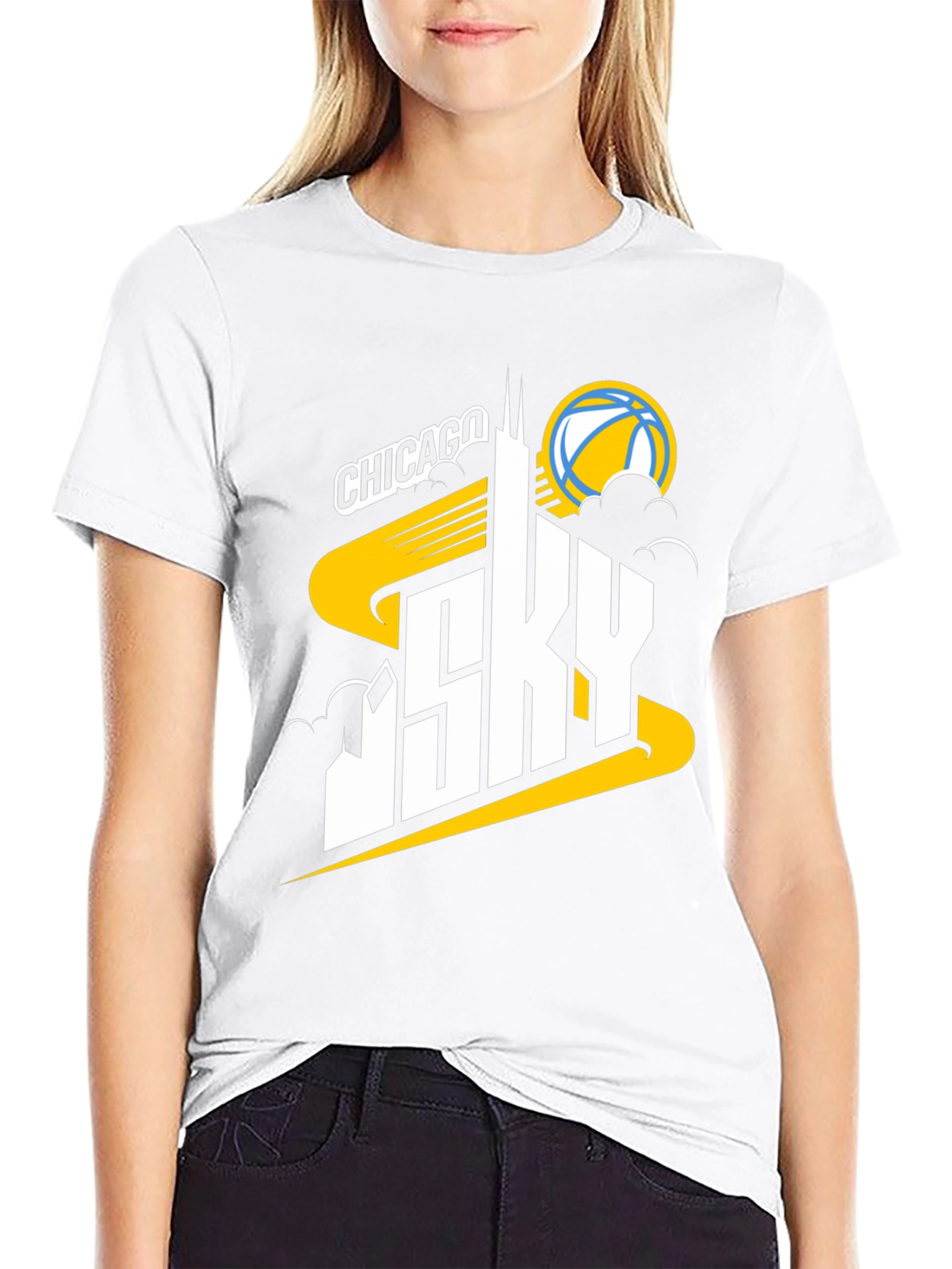 Chicago Sky Basketball Graphic T-Shirt