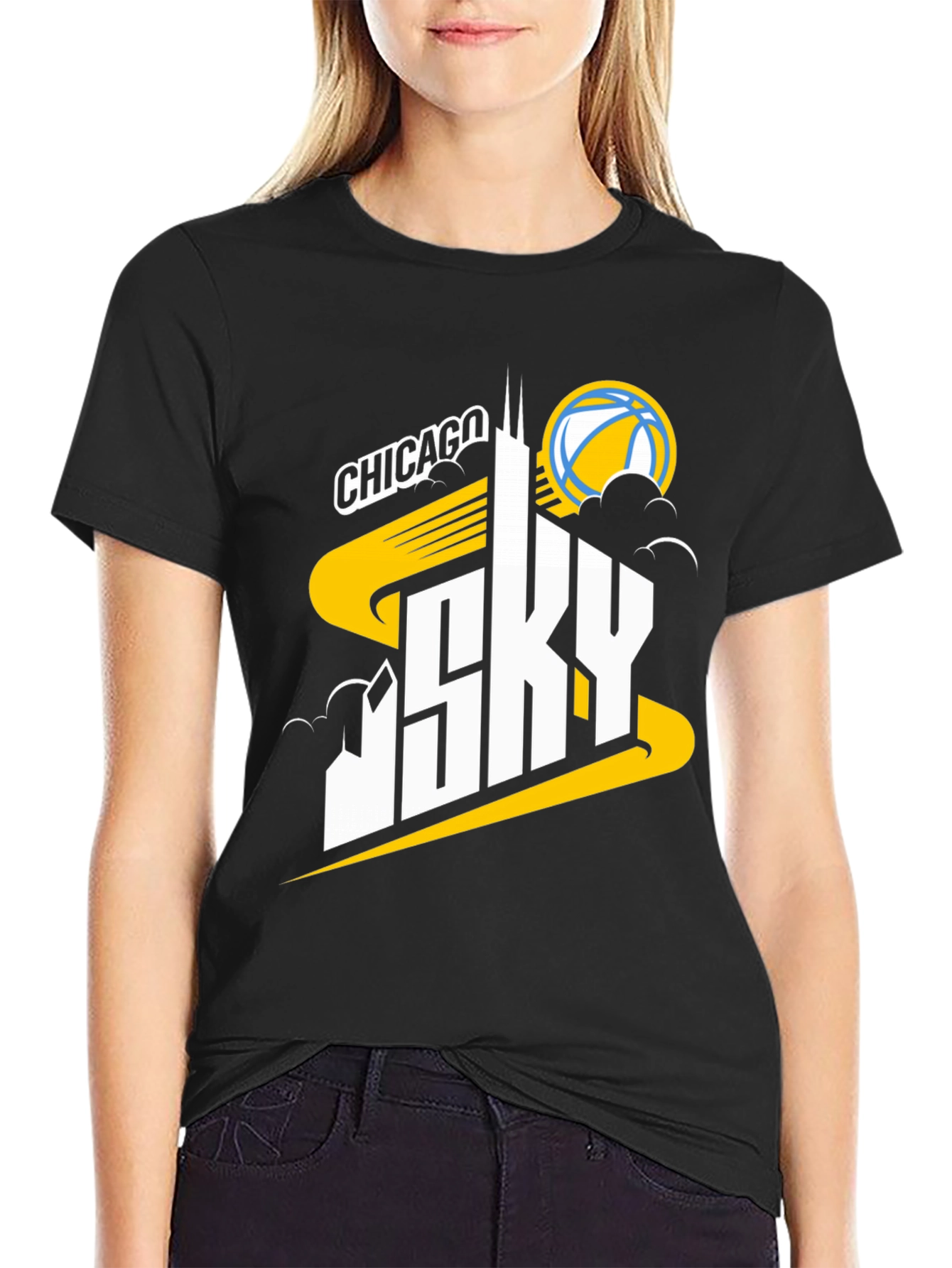 Chicago Sky Basketball Graphic T-Shirt