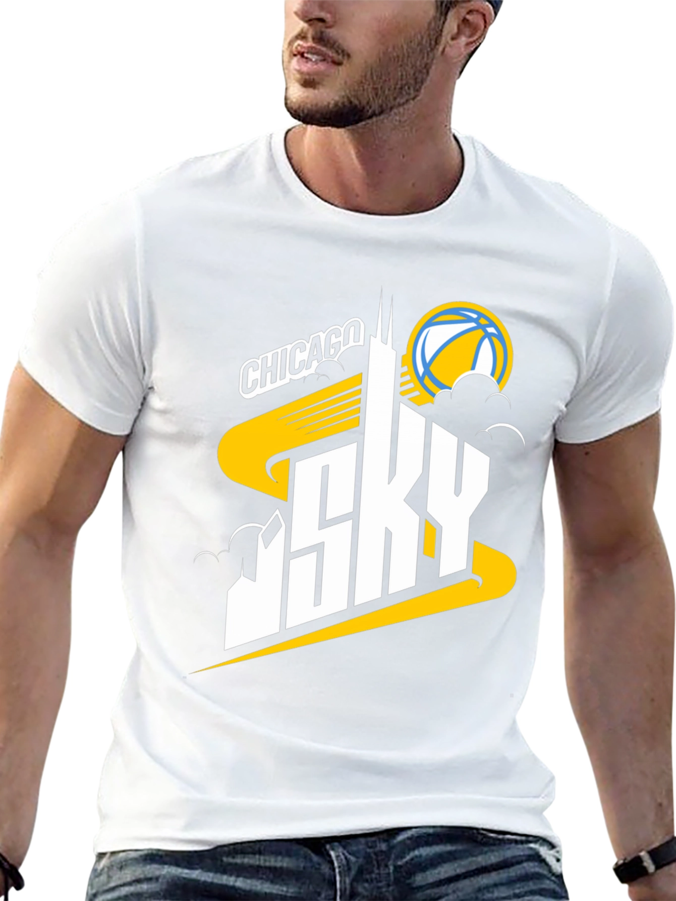 Chicago Sky Basketball Graphic T-Shirt