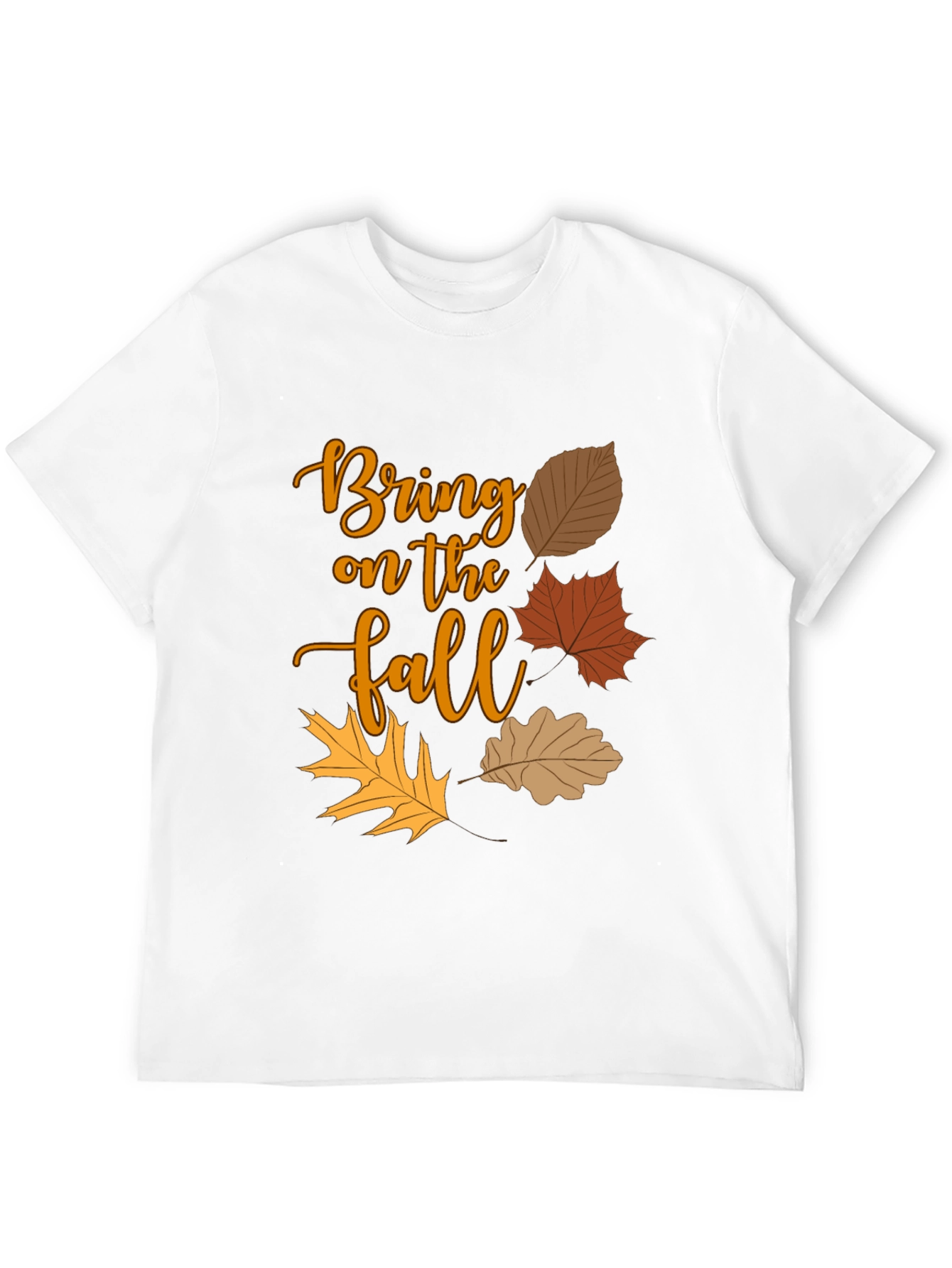 Bring on the Fall T-Shirt - Autumn Leaves Design