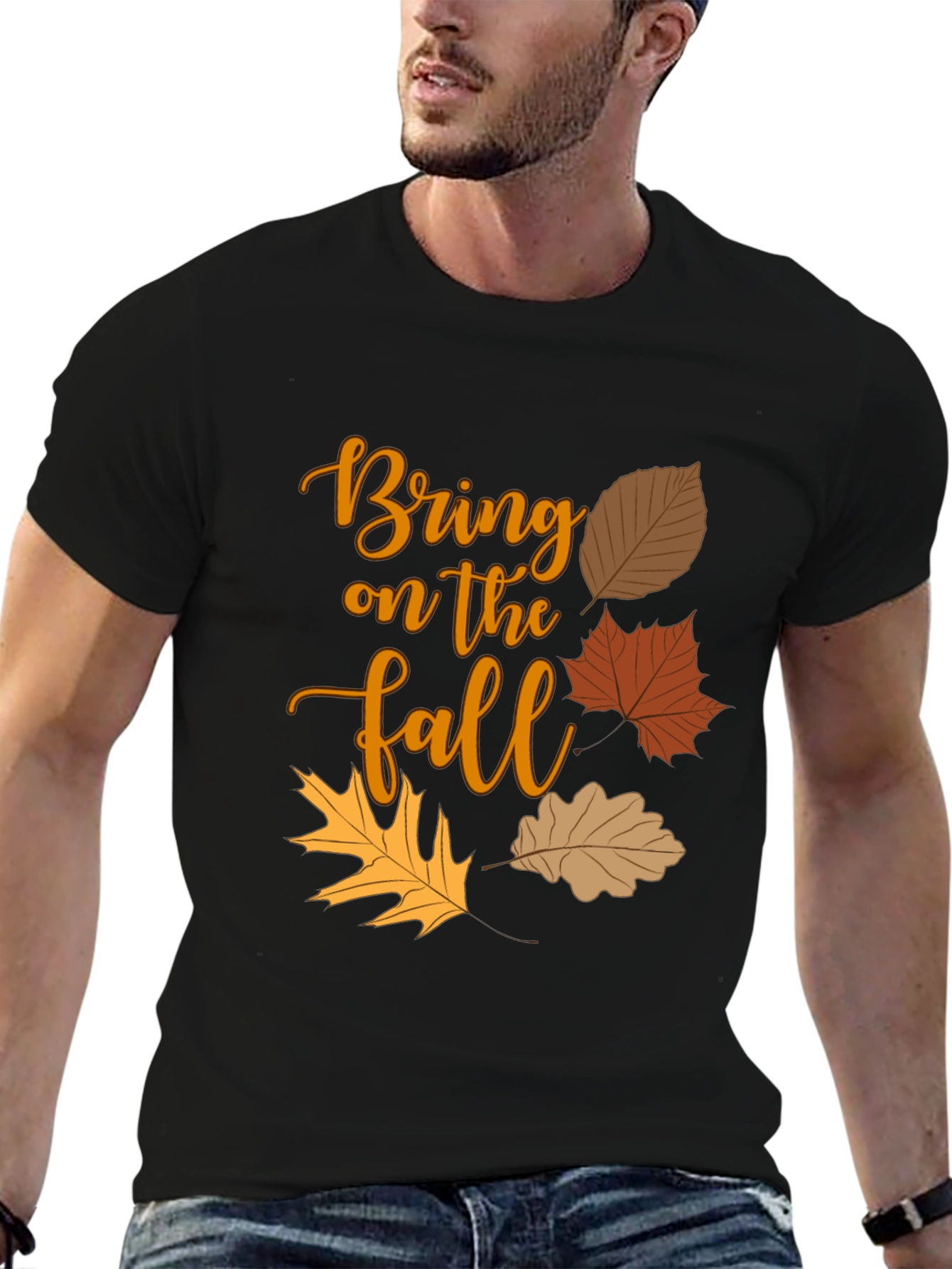 Bring on the Fall T-Shirt - Autumn Leaves Design