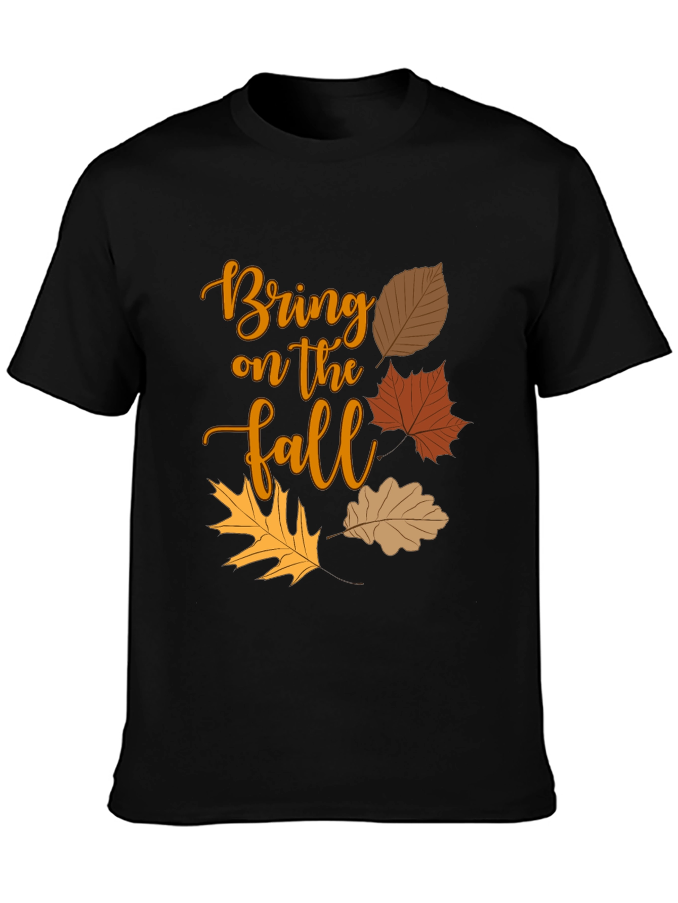 Bring on the Fall T-Shirt - Autumn Leaves Design