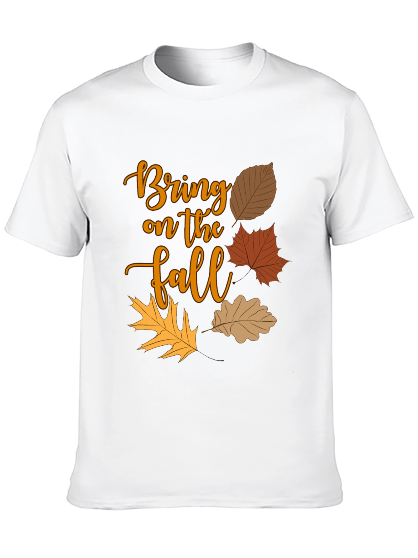 Bring on the Fall T-Shirt - Autumn Leaves Design