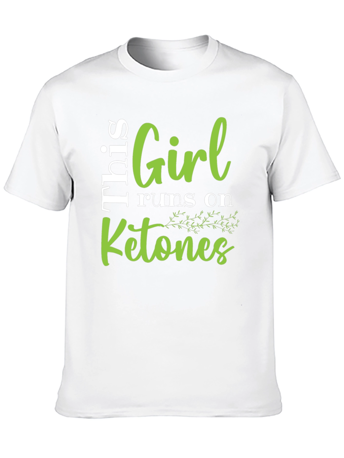 Girl Runs on Ketones Graphic Tee - Black