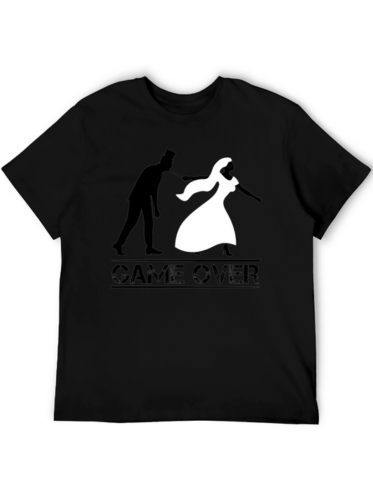 Game Over T-Shirt - Groom and Bride Silhouette